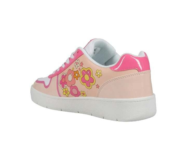 Women’s Mattel Barbie Court Sneakers Skater Shoes Flower Hot Pink 6 7 8 9 10 11
