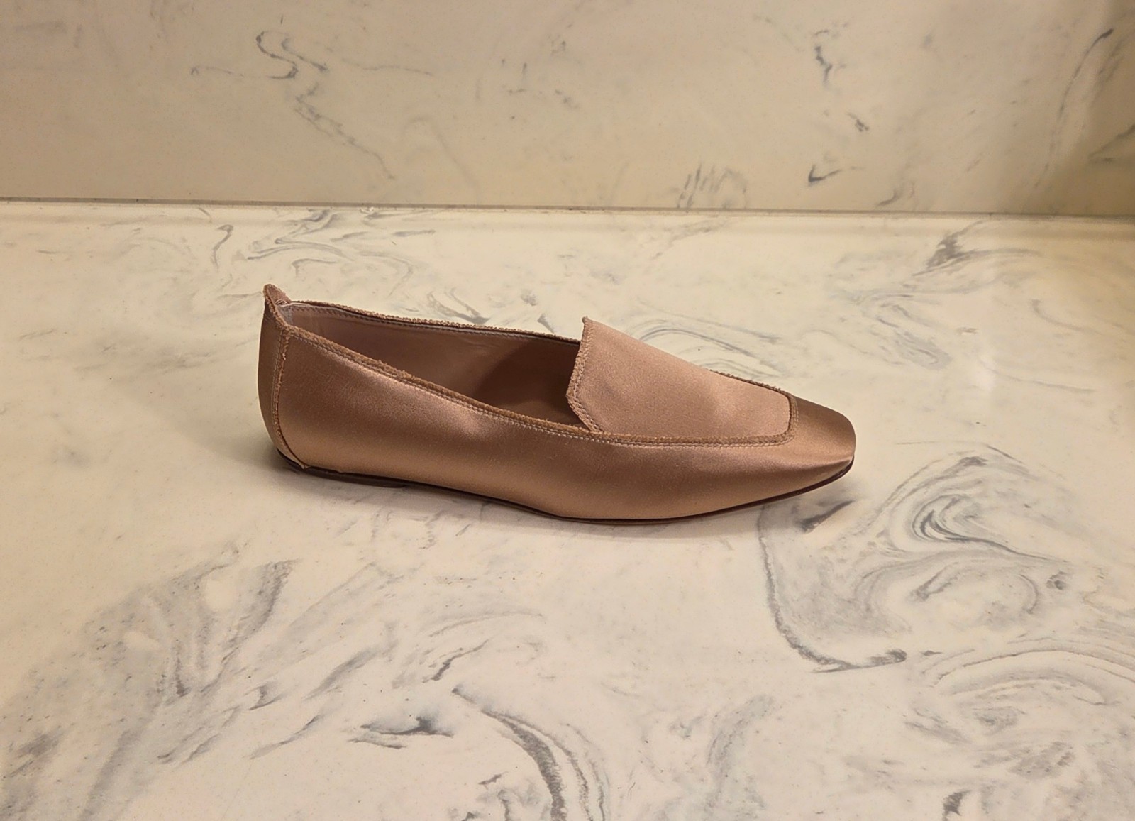 New! Pedro Garcia ‘Tamer’ Loafers Bisque Satin Womens 10 US 40 Eur. MSRP $550