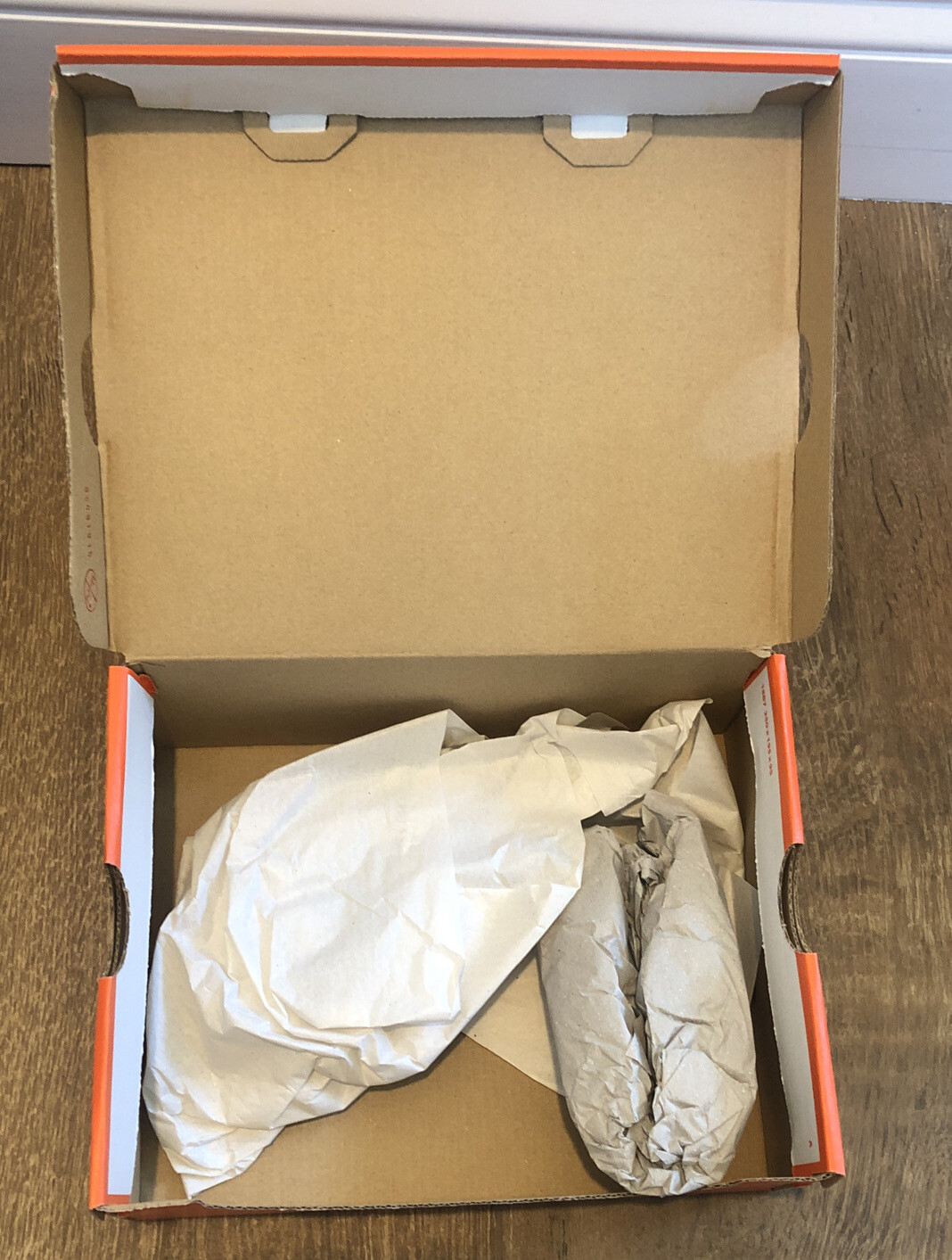 Nike Kylie Flytrap II (PS) Empty Orange Shoe Box Boys/Mens Size 2 Box Only