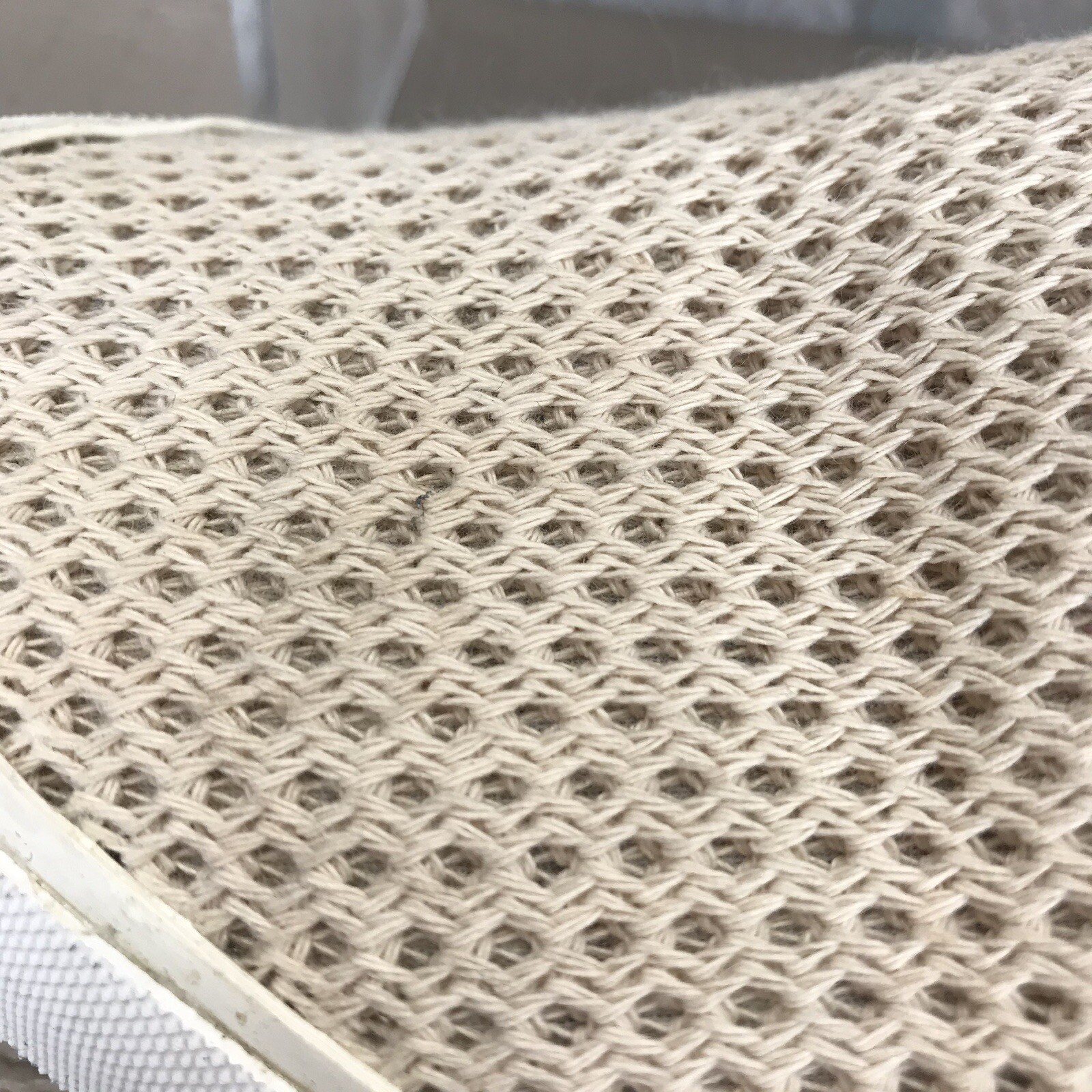 Lucky Brand Viah Slip On Sneakers Natural Combo Fisher Woven *See Pics & Descr*