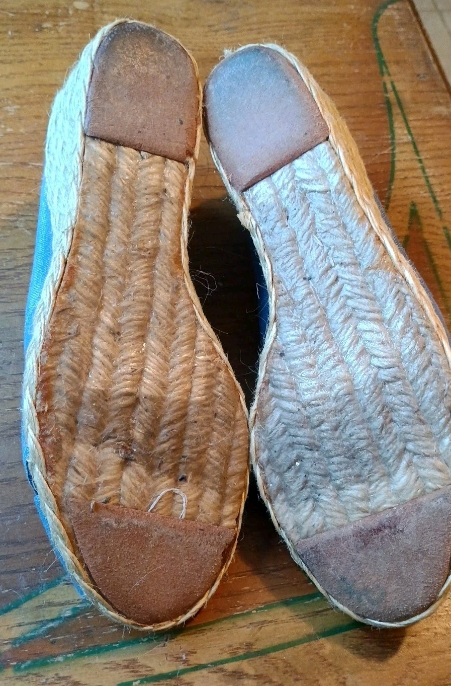 Lauren Ralph Lauren Cecilia Espadrille Wedge Sandals Size 8 Periwinkle