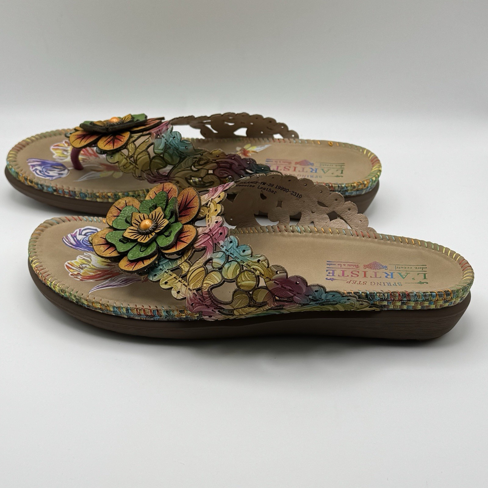 Spring Step L’Artiste Women’s Solange Thong Sandal 39/ US 8.5-9