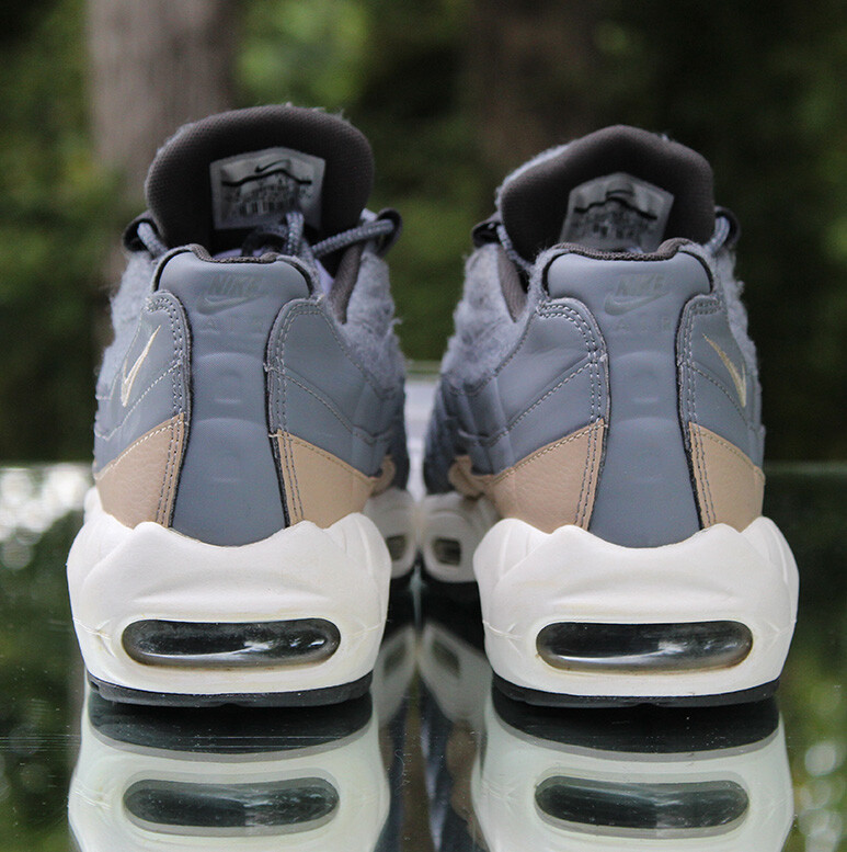 Nike Air Max 95 Premium Wool Men’s Size 8 Cool Grey Mushroom 538416-009