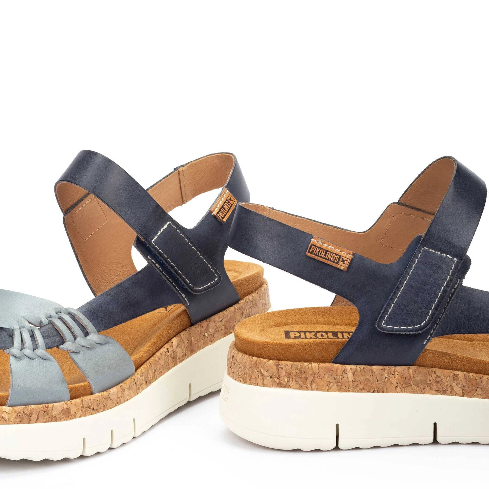 Pikolinos PALMA Women’s sandals with hook-and-loop closure – DENIM