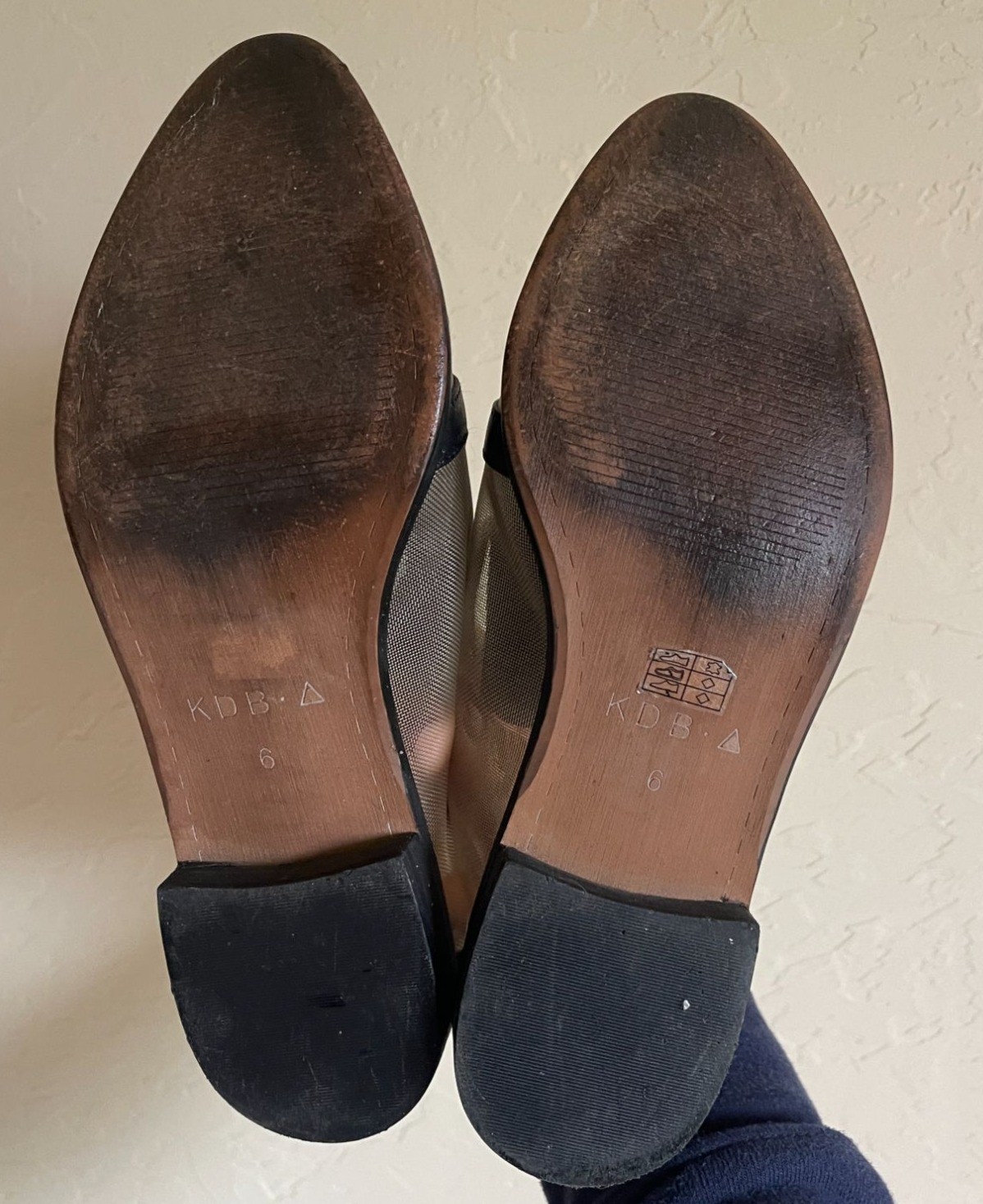 Kelsi Dagger Brooklyn Astoria Mesh Oxfords Black Leather Size 6 Lace Up