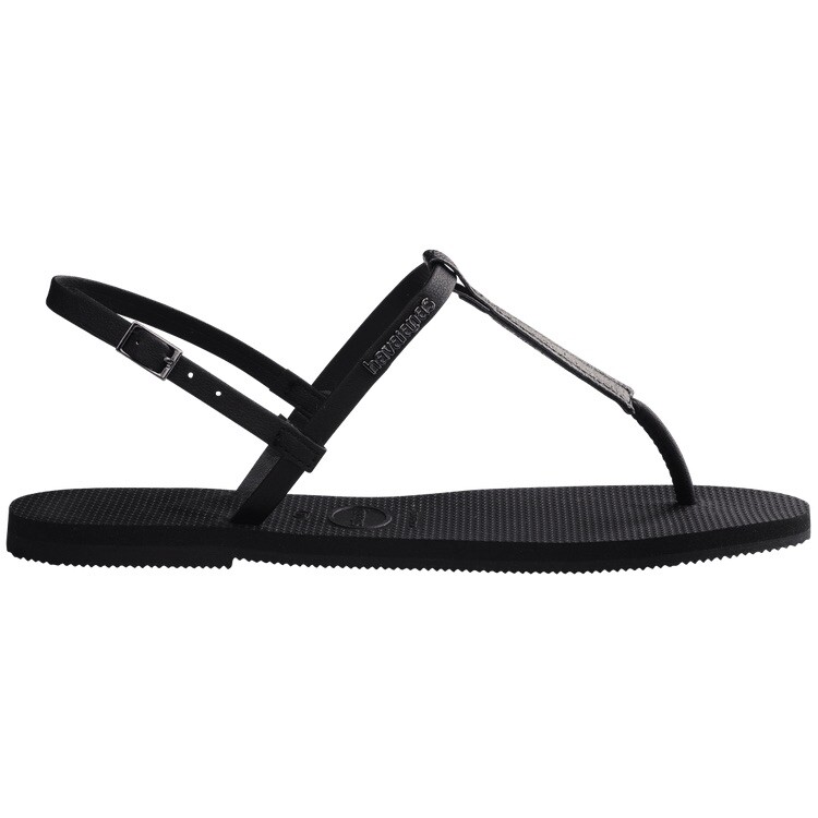 NEW Havaianas Women’s Size 9.5 You Rio Sandal Black Ankle Strap MSRP $54