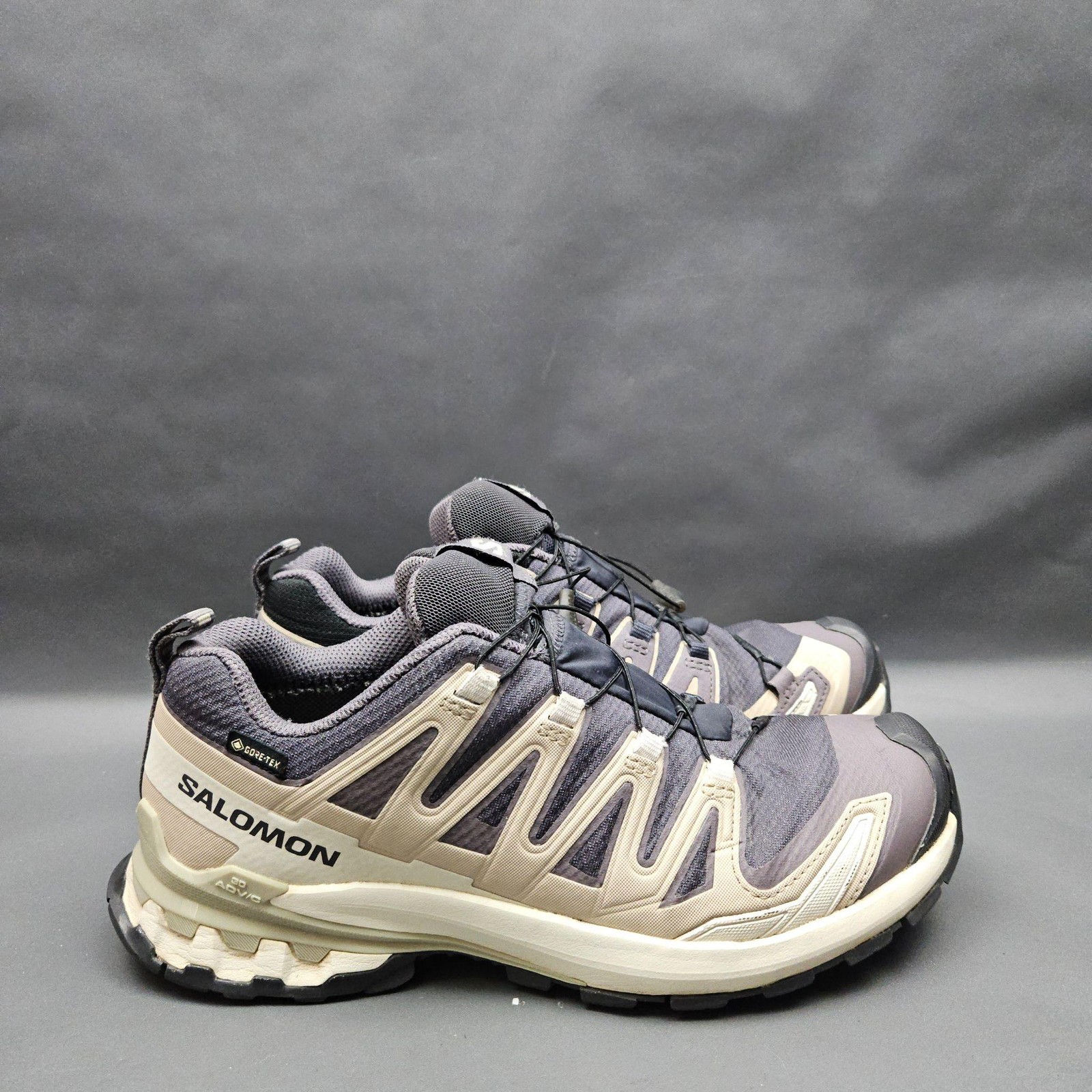 Salomon XA Pro 3D V9 GTX Trail Shoes Womens 8.5 Purple Gore-Tex Hiking Sneakers