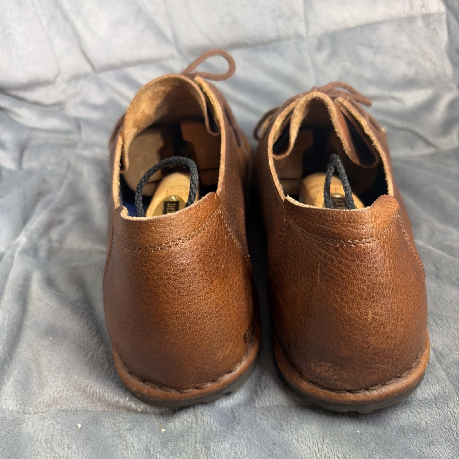 BIRKENSTOCK UTTI LACE ROAST MEDIUM/NARROW WIDTH LEATHER SHOES MOCASSIN-STYLE 8 M