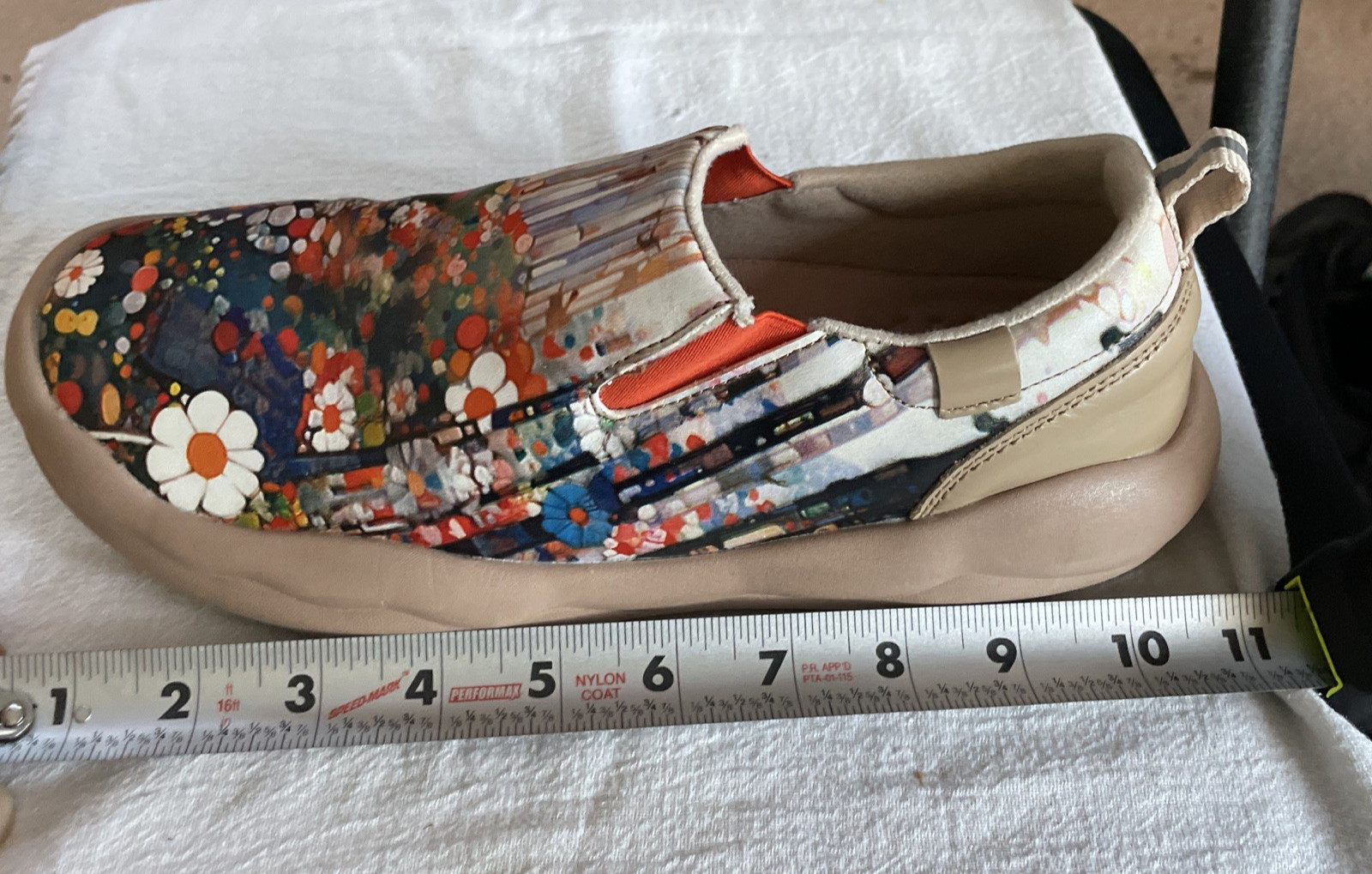 Painted Travel Loafers Artsy Boho Lightweight Casual Comfortable SlipOn Size 9.5