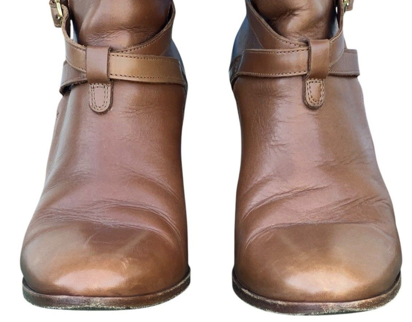 Sézane Montana High Boots – Camel Color Smooth 100% Bovine leather Upper Size 39