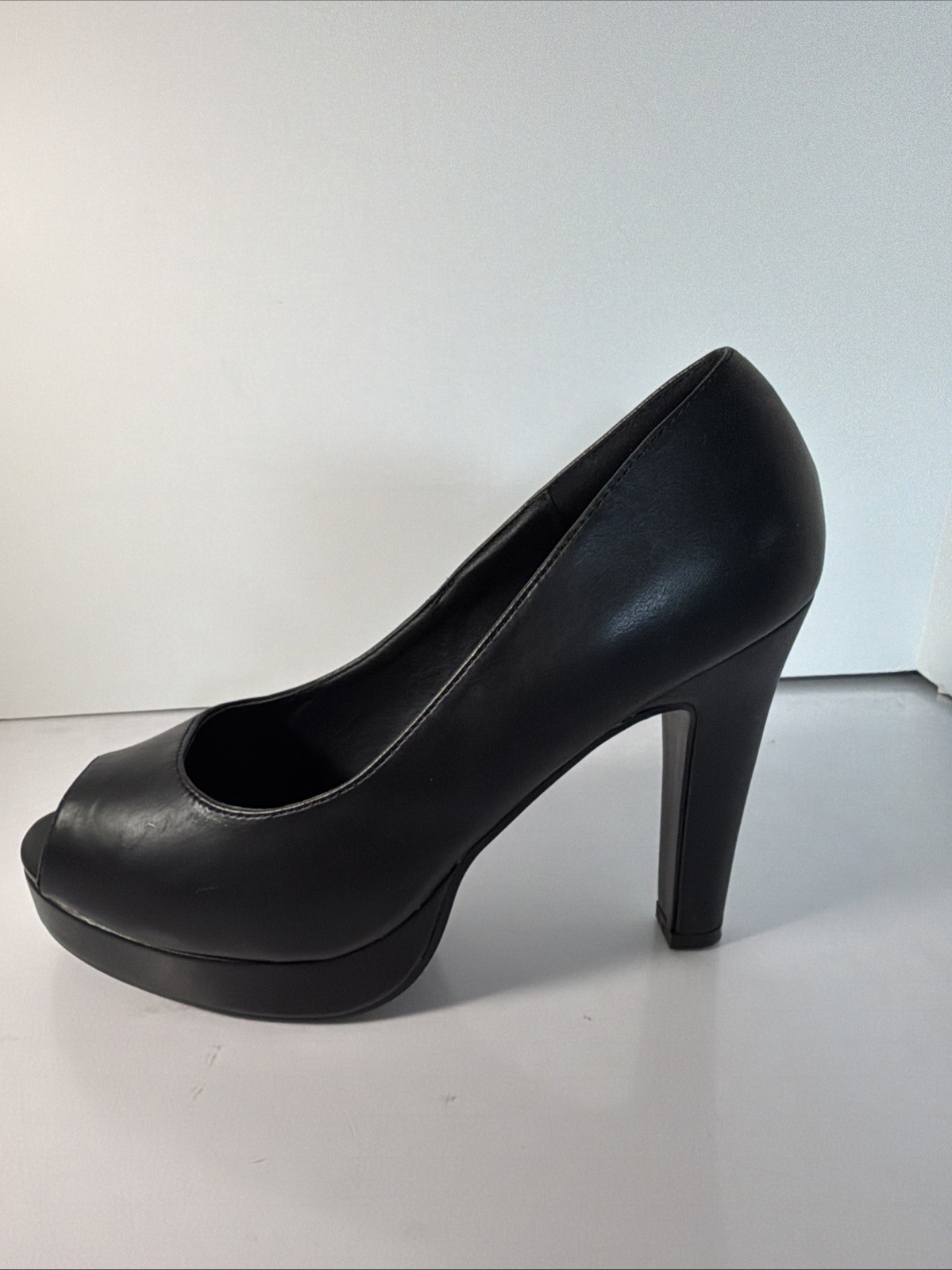 Torrid Platform Dress Pump Open Toe Women’s Size 12 Casual Heel Faux Black