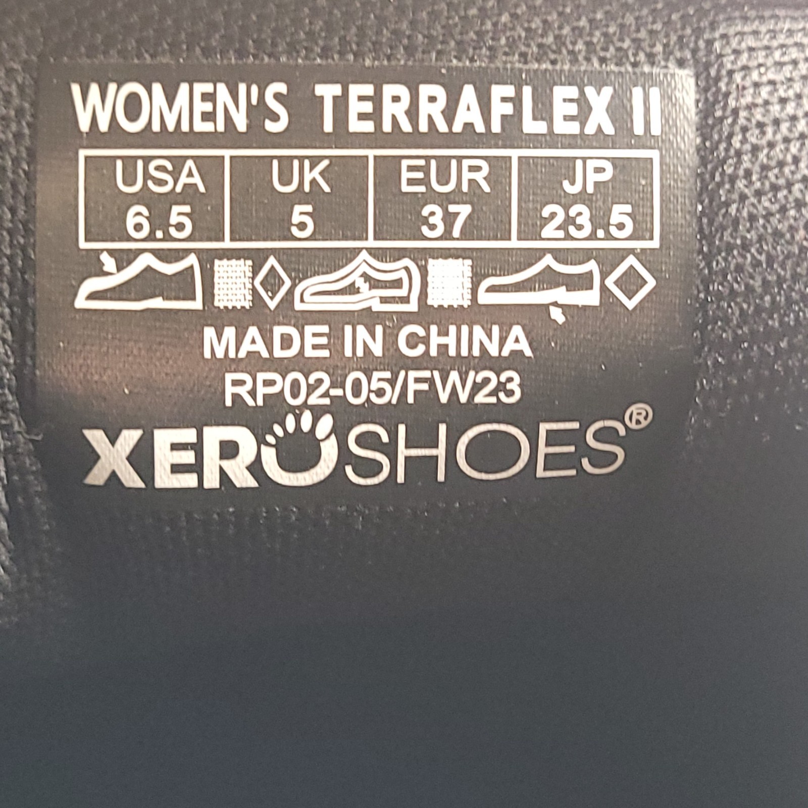Xero TerraFlex II Womens Size 6.5 Barefoot Running Hiking Shoes Green Gray EUC