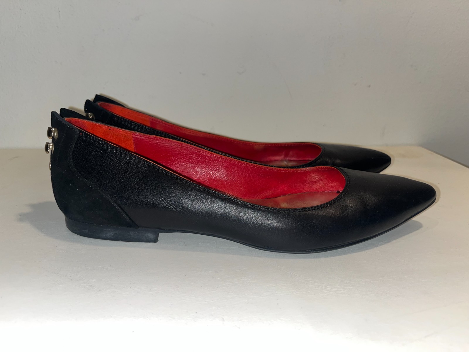 Just Cavalli black leather flats EU 38