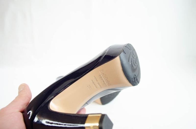 women baldinini heels navy leather 36