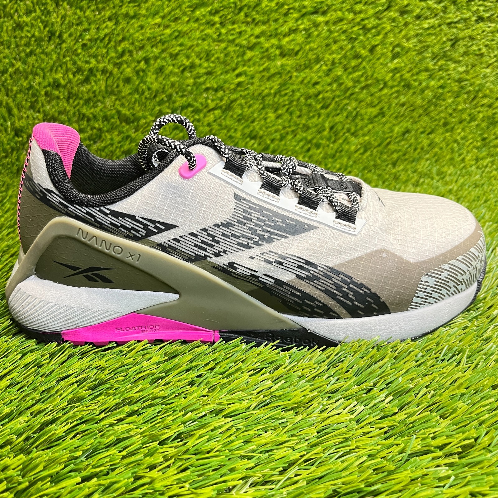 Reebok Nano X1 Adventure Womens Size 6.5M Gray Composite Toe Safety Work Shoes