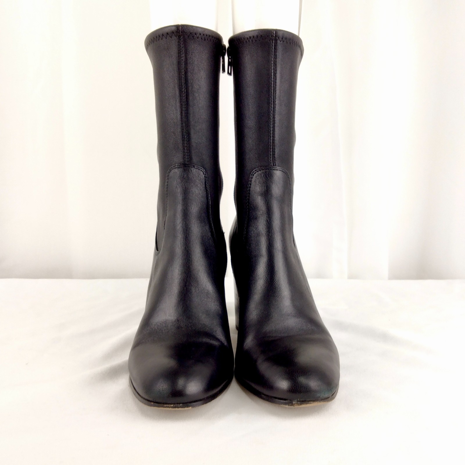 Coach Bond Boots Mid-Calf 3.25″ Stacked Heel Black US Size 11 B