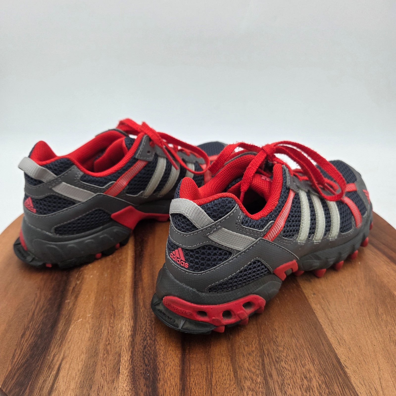 Size 6 Adidas Thrasher 1.1 Trail Wmns Running Shoes Blue-Red Athletic Sneakers