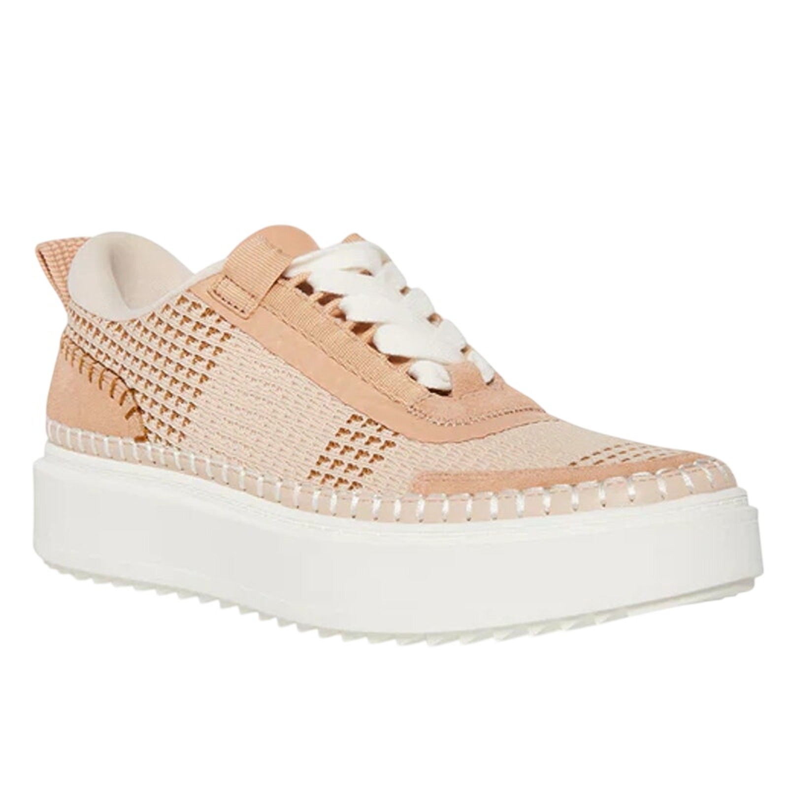 Steve Madden Womens Charlie-W Sneaker US 10 M Tan Light Brown Lace-Up NIB