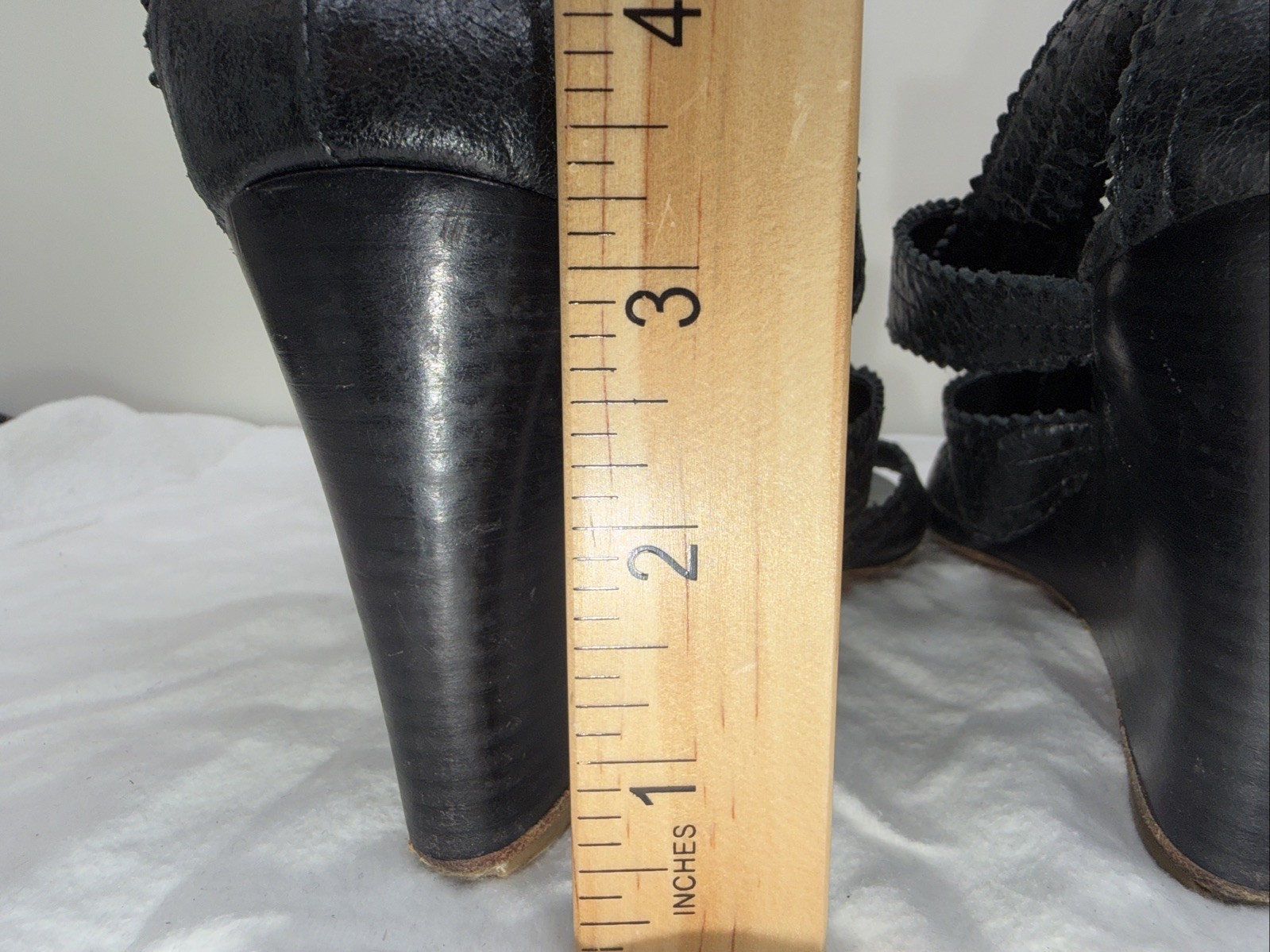 Balenciaga 39.5 Sandals Wedge Gladiator Caged Ankle Booties Covered Studs Poms