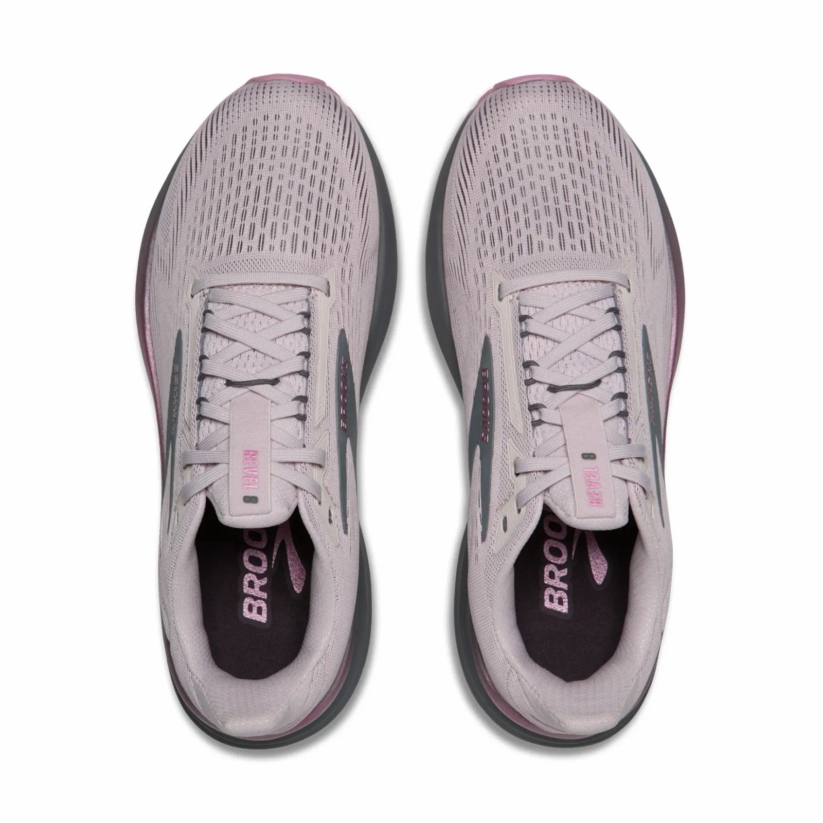 Size 6.5 B Women’s Brooks Revel 8, Mauve/Ebony/Pink Medium US