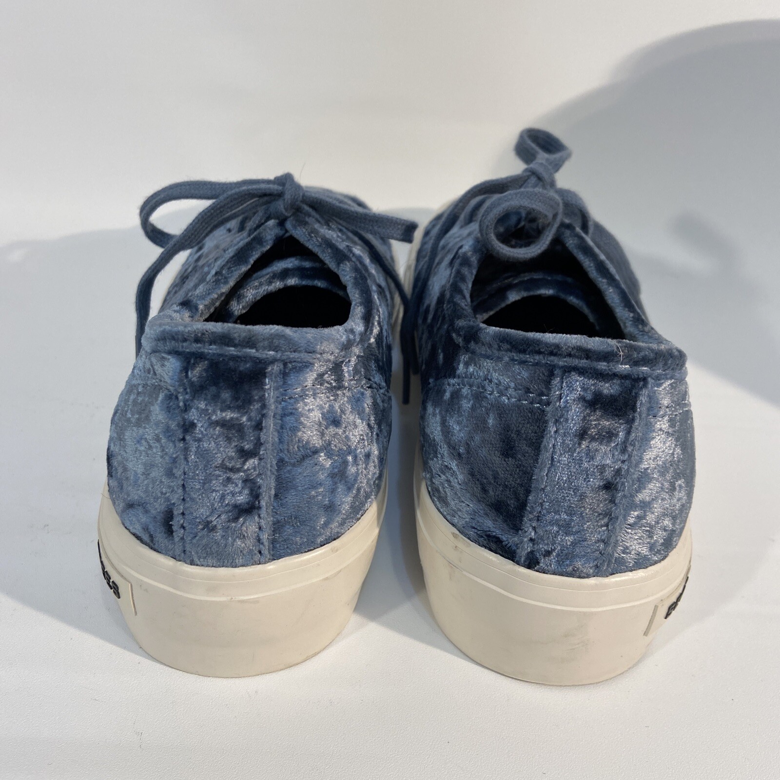 Seavees Monterey Sneakers Shoes Women’s 9 Platform Blue Crushed Velvet 5EB1