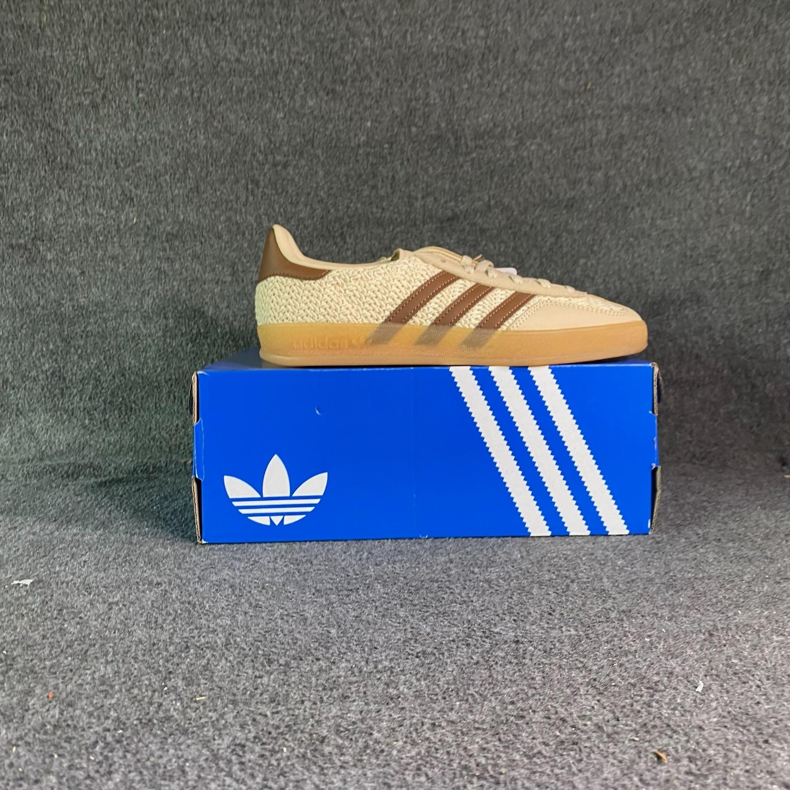 Adidas Gazelle Indoor W Sandy Beige Ivory Gum Womens Size 6.5 Sneakers JS1418