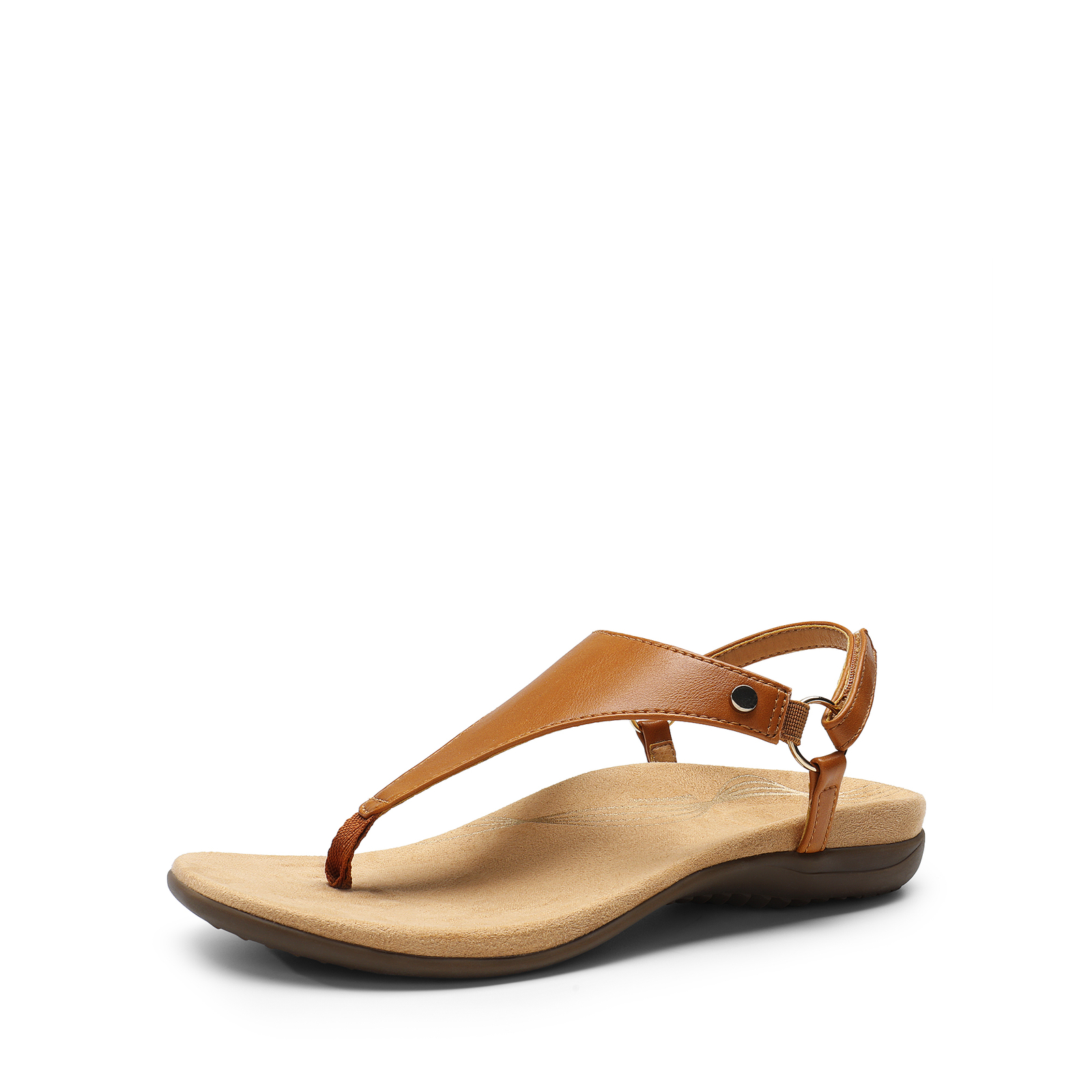 Women Flat Sandals Arch Support Soft Cushion Summer T-Strap Thong Sandals