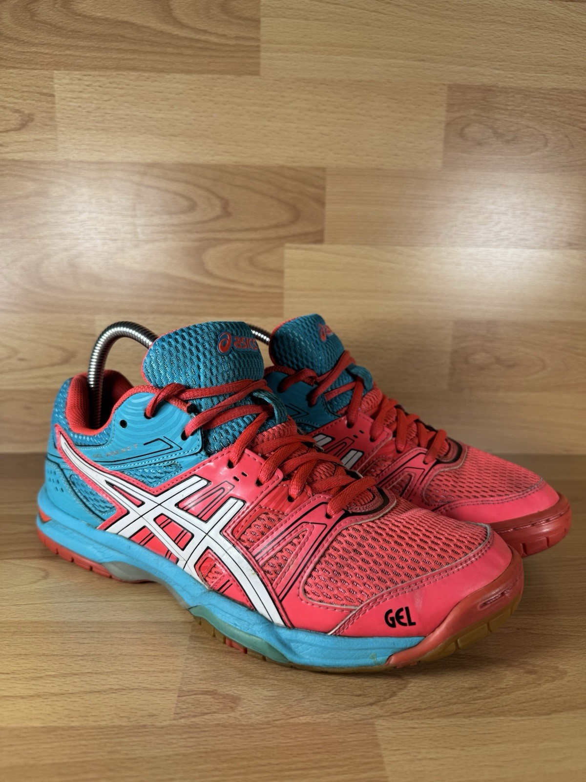 Asics Gel Rocket 7 Diva Pink Volleyball Shoe Womens Sz 9.5 Athletic Shoes B455N