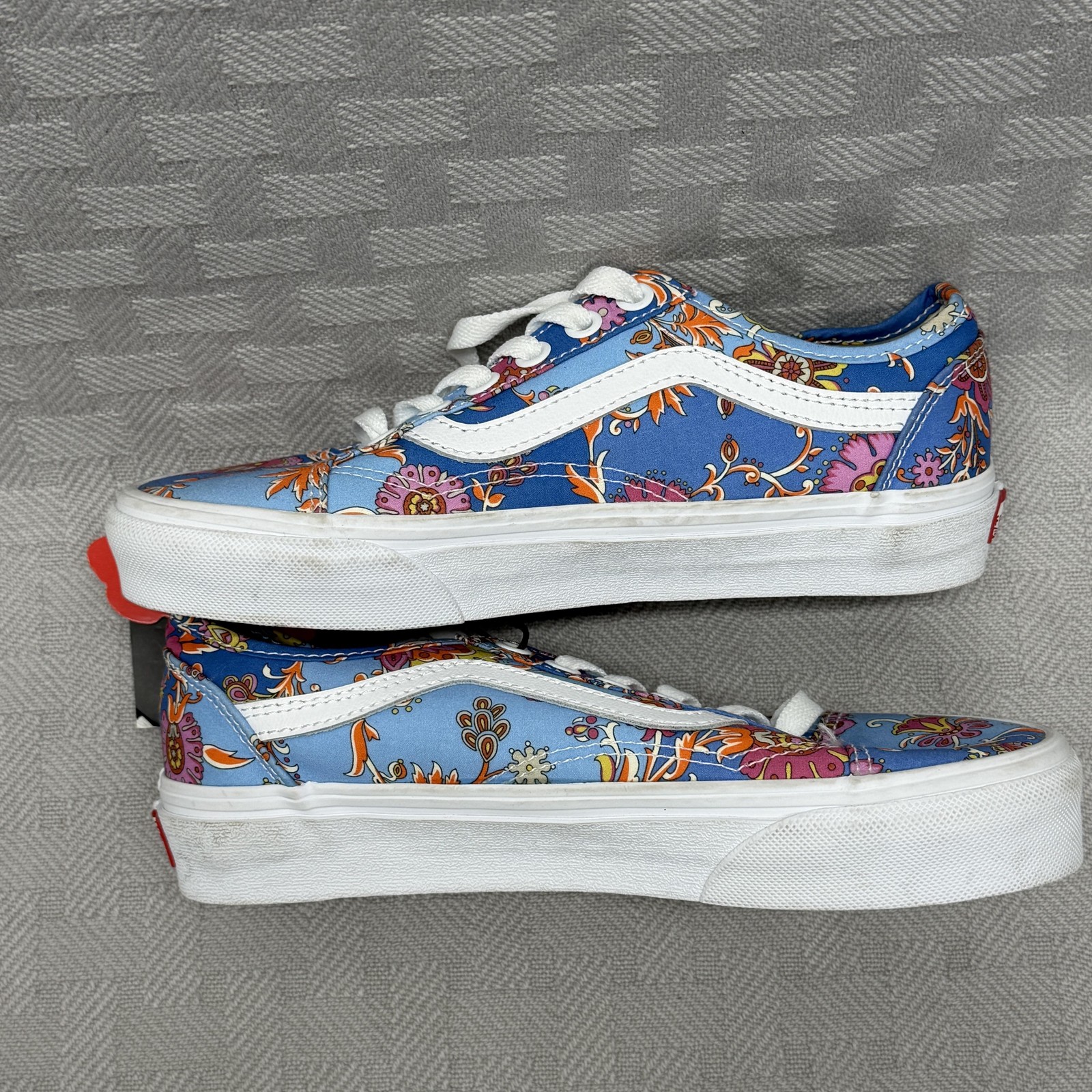 Vans Shoes Womens Size 5 Multicolor Floral Canvas Old Skool Low Top Sneakers