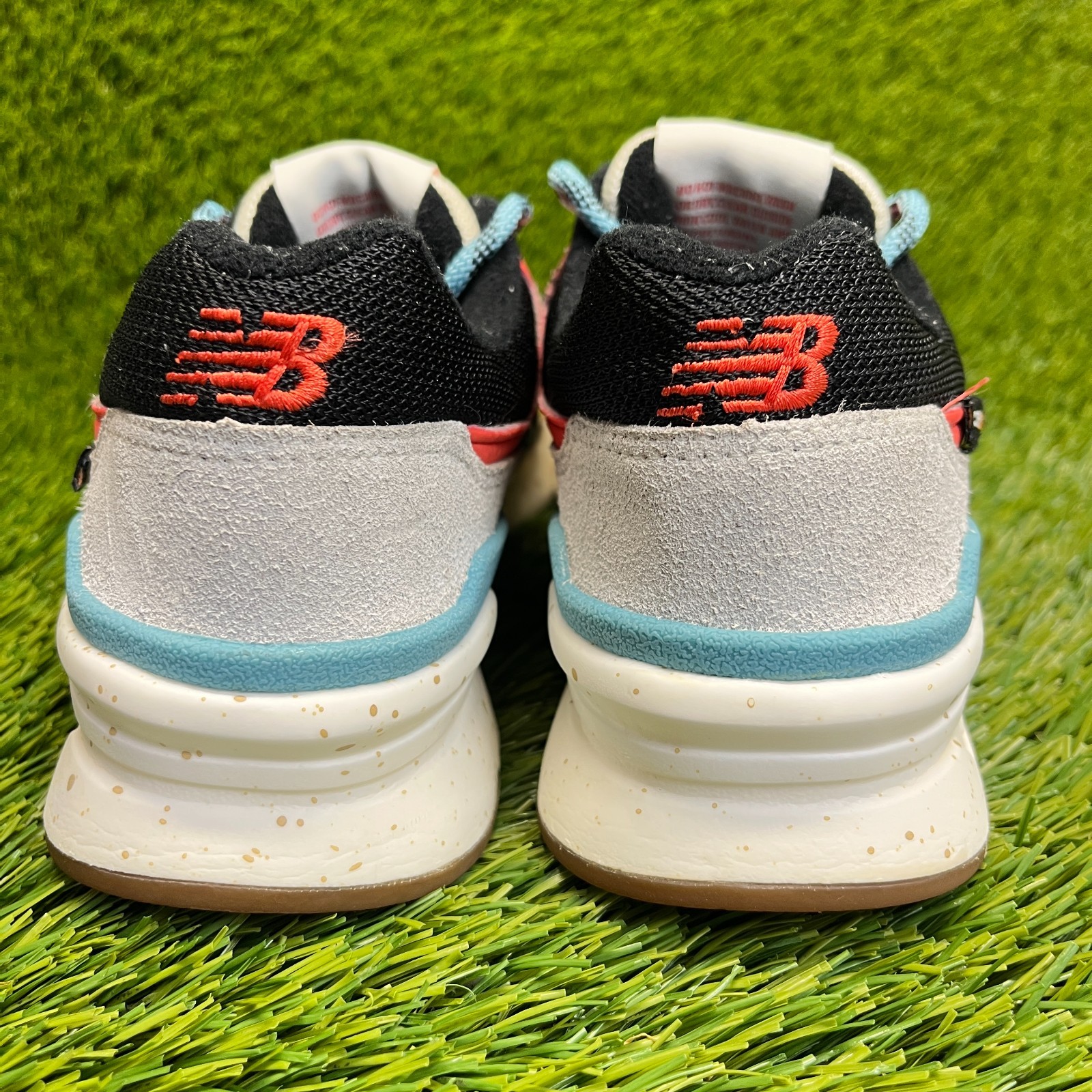 New Balance 997H Womens Size 8 Gray Orange Blue Athletic Running Shoes Sneakers