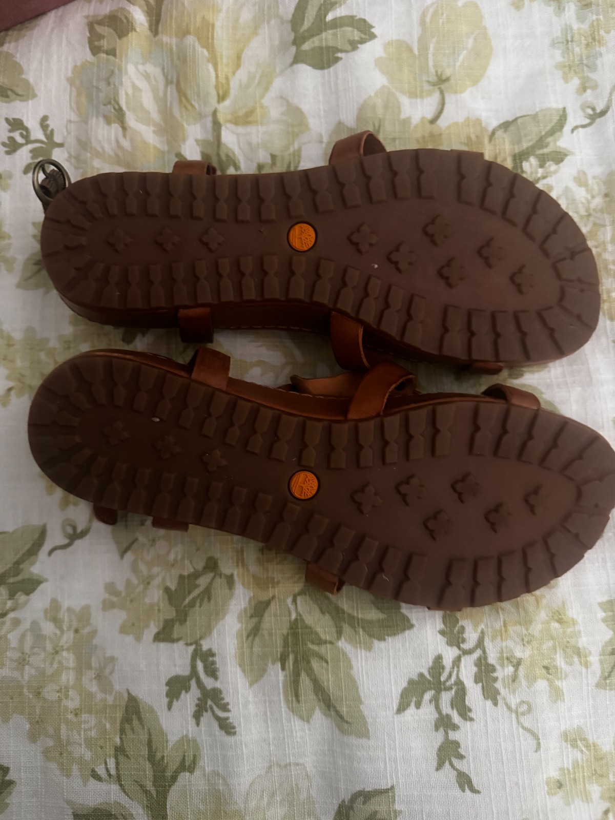 Timberland Womens Flat Brown «Sabana» Leather Sandals 10 Unworn Vintage