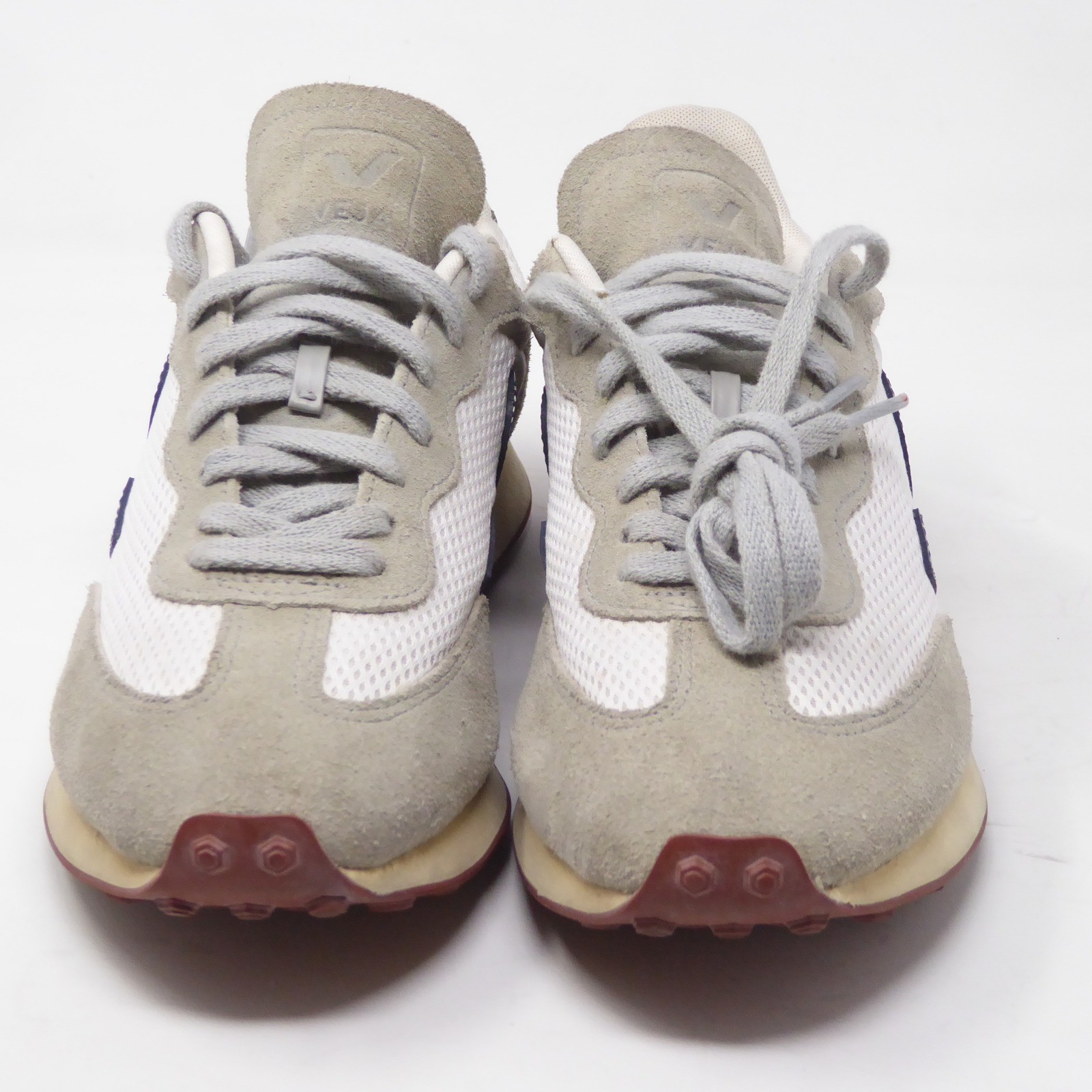 Veja Rio Branco Alveomesh Sneakers Womens White Gray Blue Mesh Suede 8