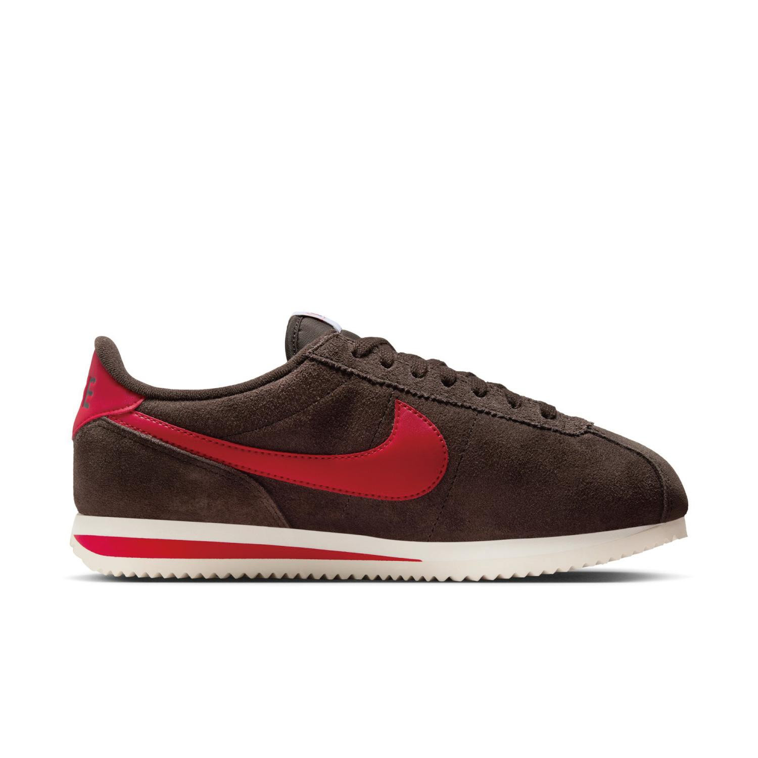 NIKE Women’s Cortez IB1857-200 Velvet Brown University Red Sail