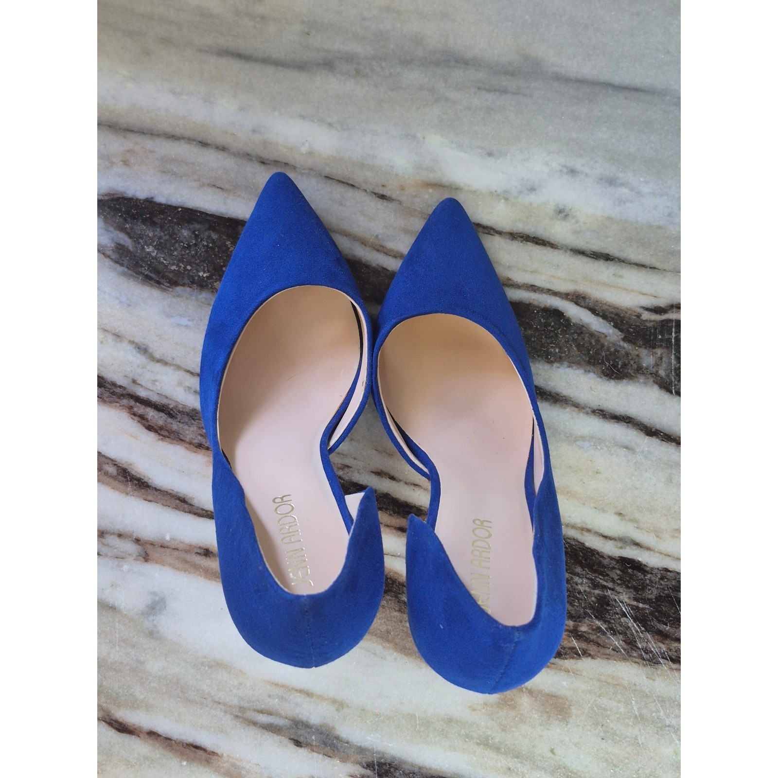 Jenn Ardor Royal Blue d’Orsay Pumps Pointed Toe Stiletto Heels 7.5 Wedding Guest