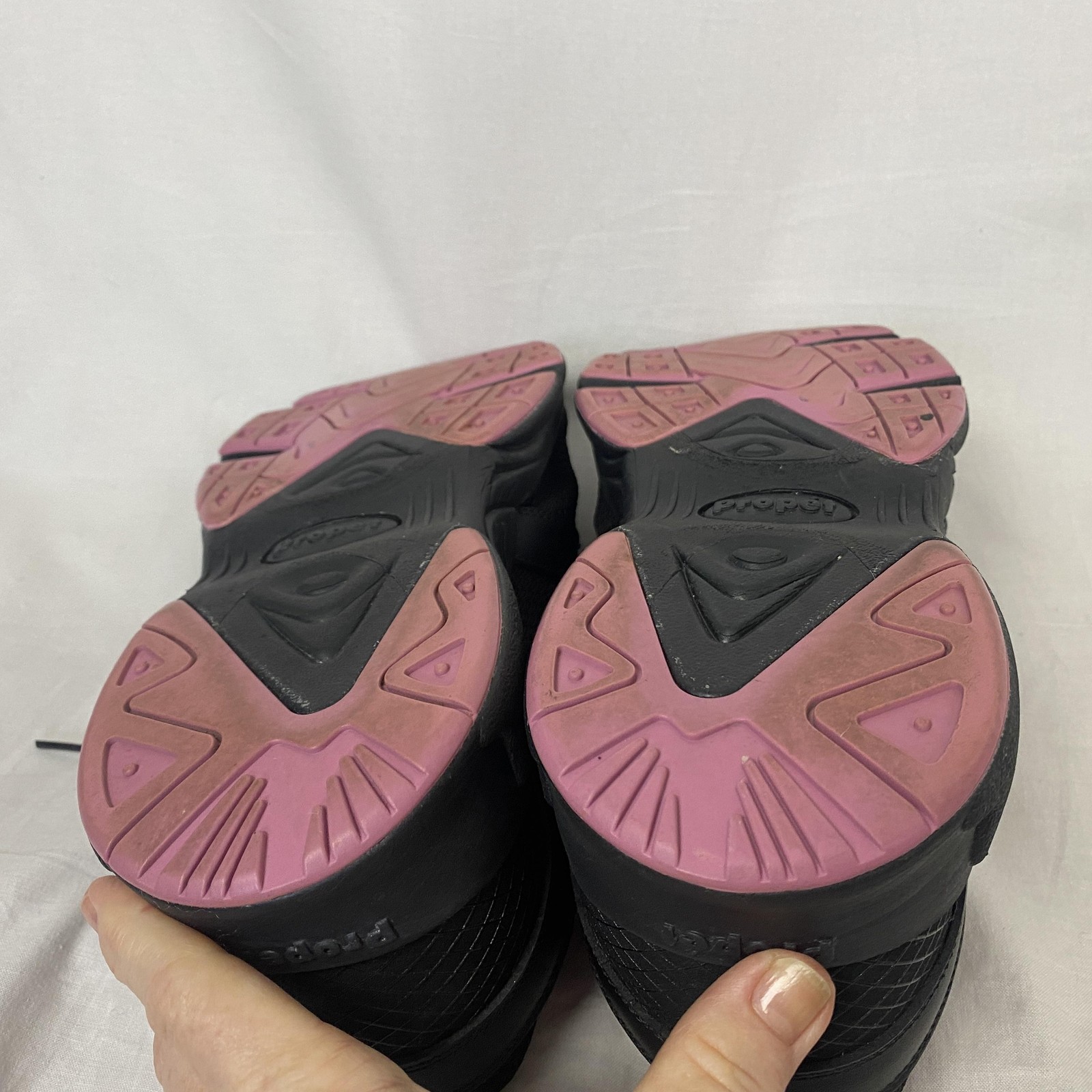 Propet Shoes Womens 13 4E Black Pink Sneakers Extra Volume Orthotic Diabetic