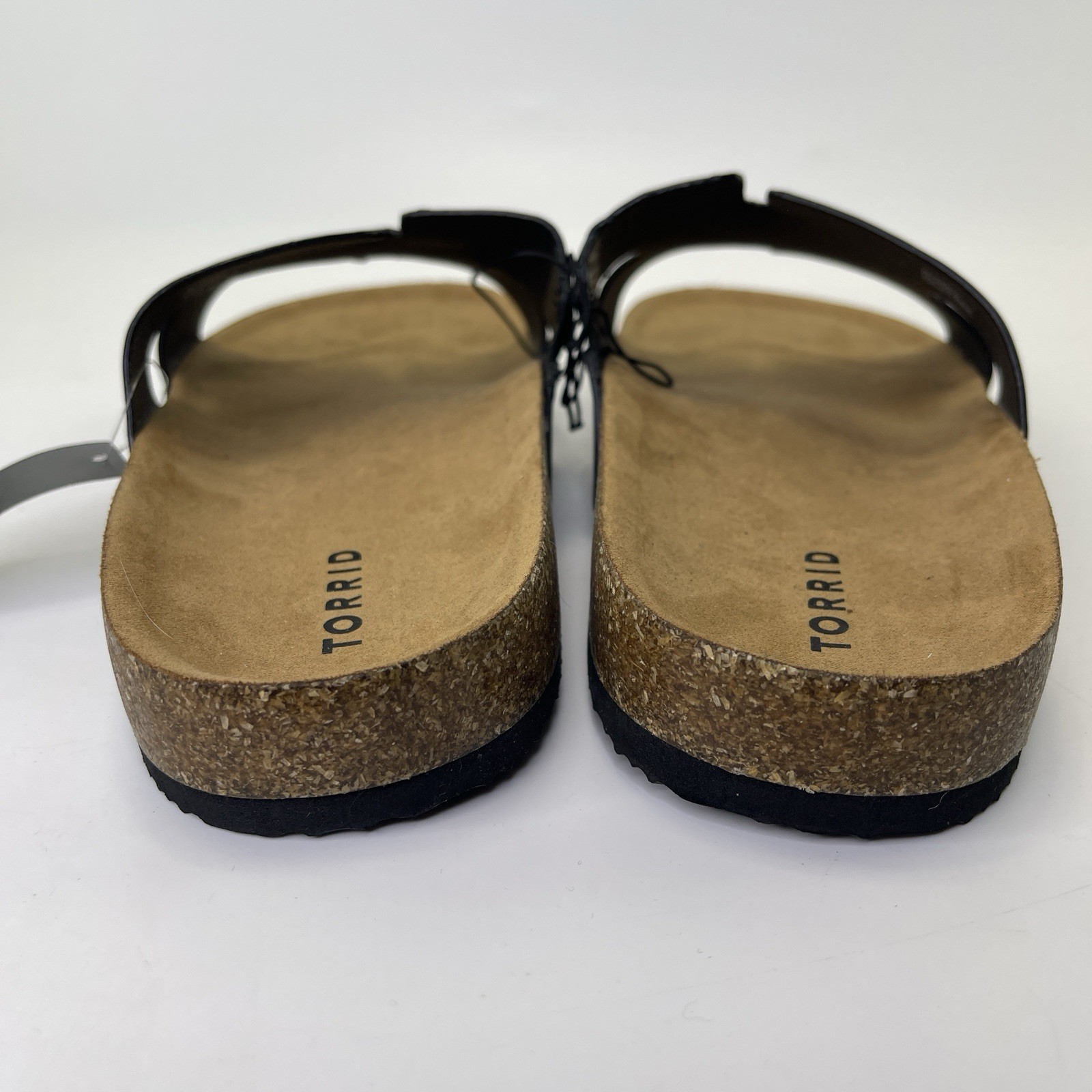 Torrid H-Band Slide Black Soft Footbed Size 12 Wide NWT