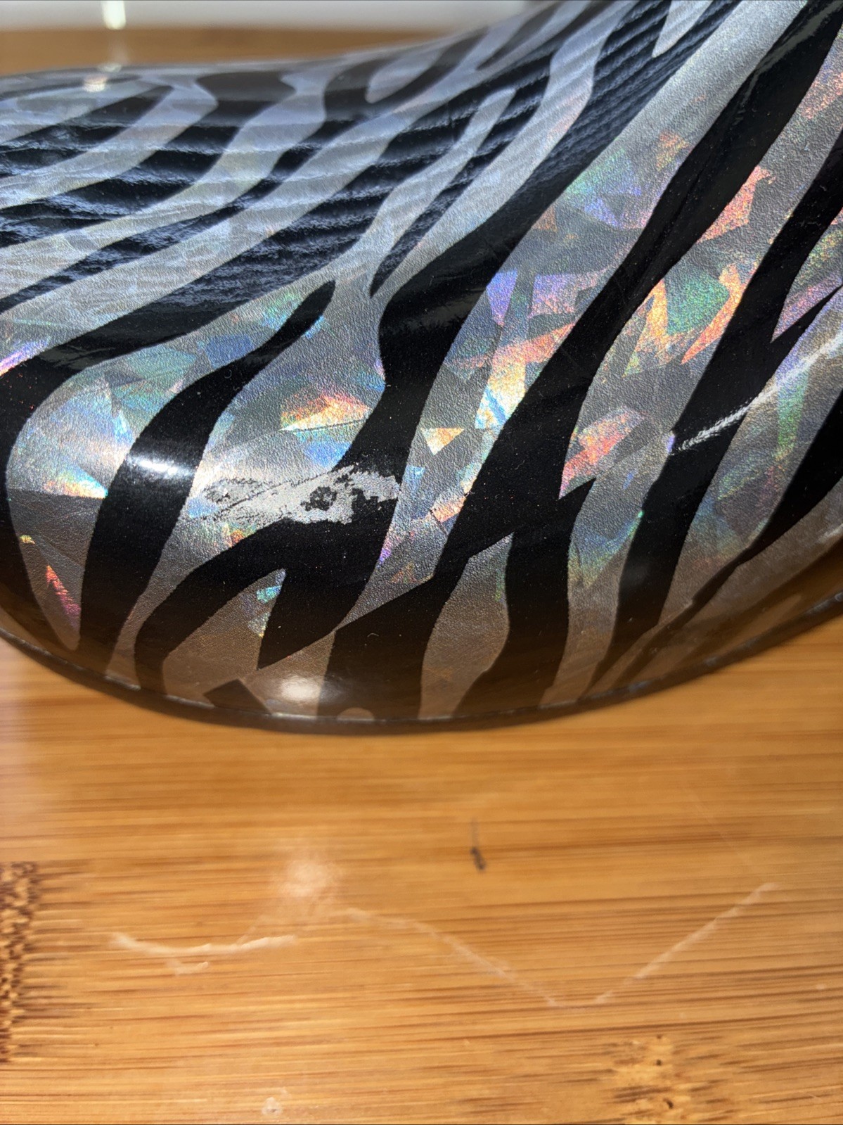 Anywear SR Angel Metallic Zebra Holographic Nursing Clogs Womens 11 Mens 9 Work