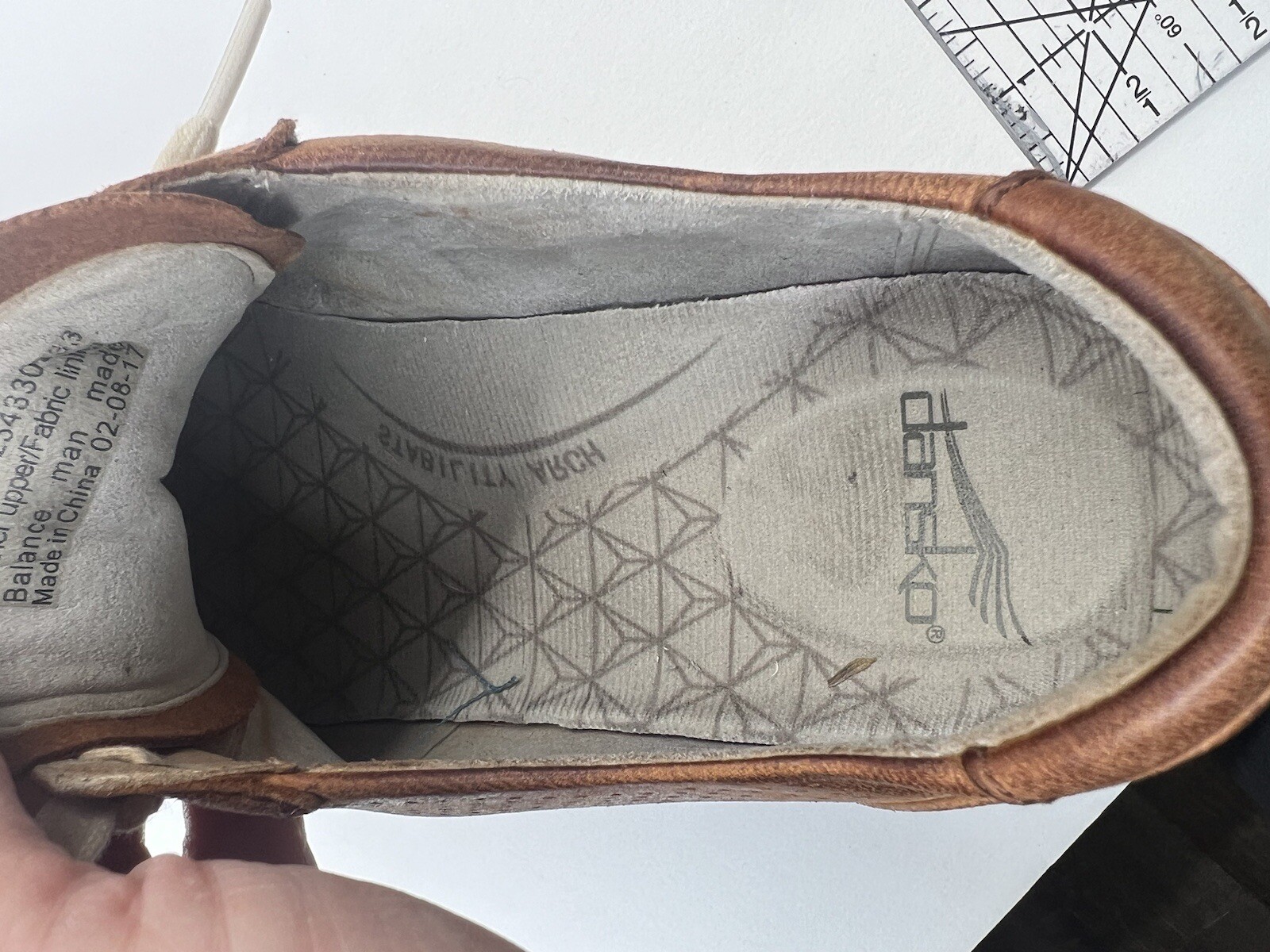 Dansko Women’s 39 Christina Brown Leather Lace Up Sneaker Comfort Casual