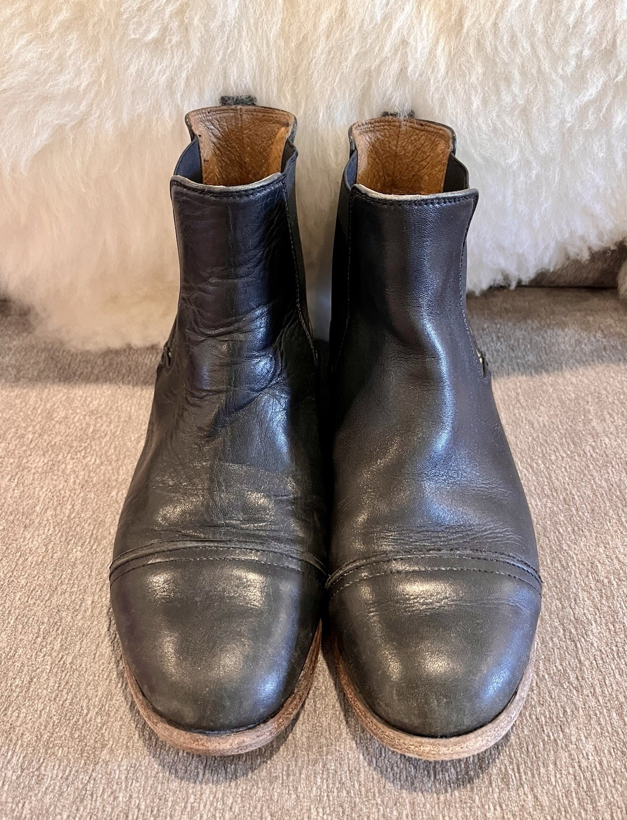 Black Sutro Footwear Chelsea Boots Leather Women’s 6.5