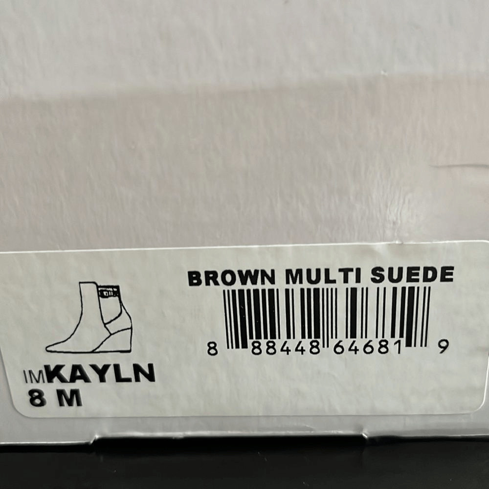 Isaac Mizrahi KAYLN Suede Wedge Bootie Size 8M
