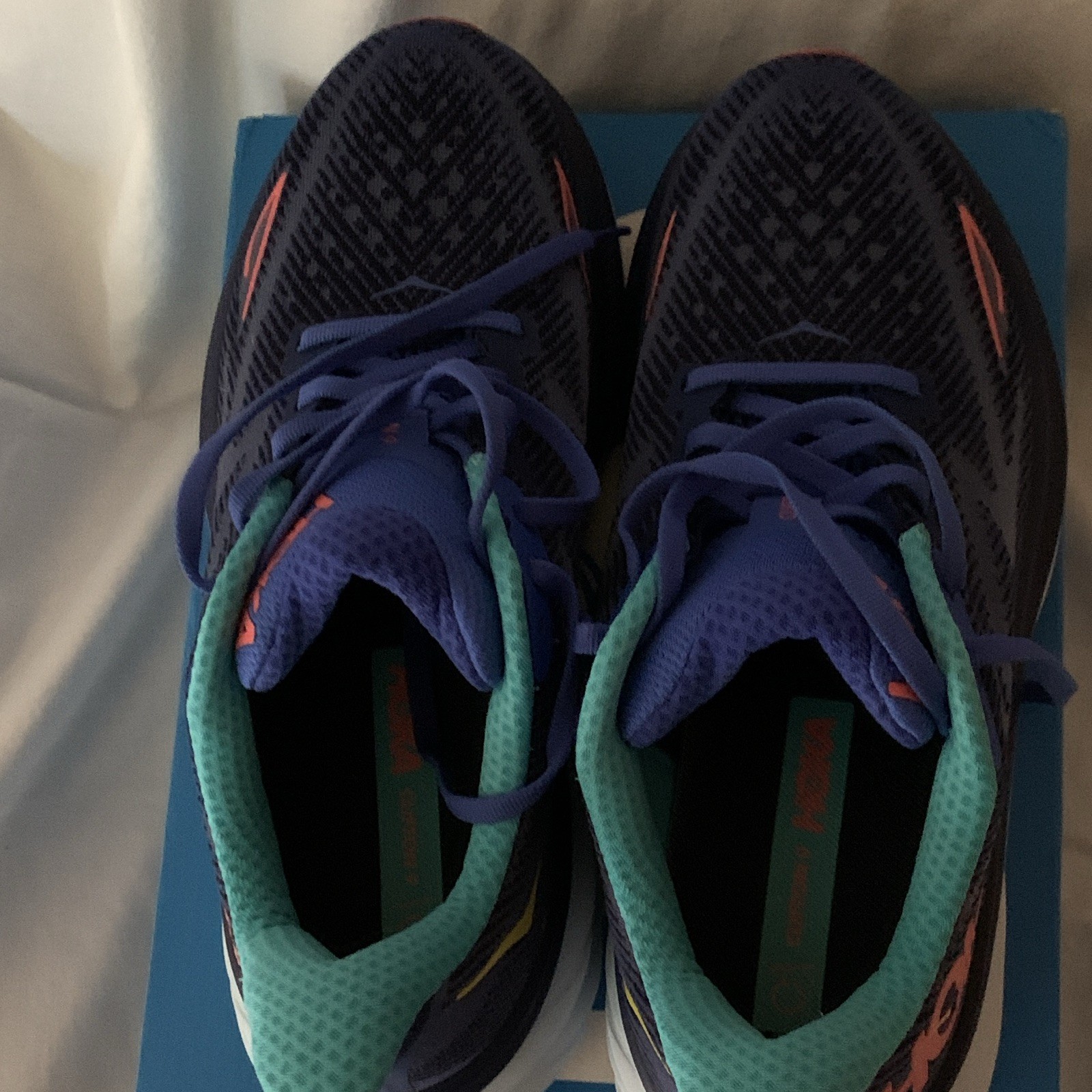 HOKA ONE ONE Clifton 9 Bellwether Blue/Women’s Mesh Running Shoes
