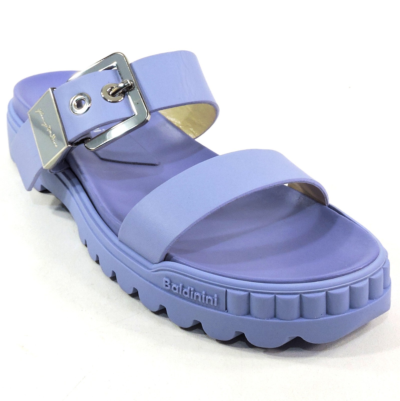 BALDININI 🇮🇹 WOMEN’S BLUE SOFT LEATHER COMFORT SUMMER MULES