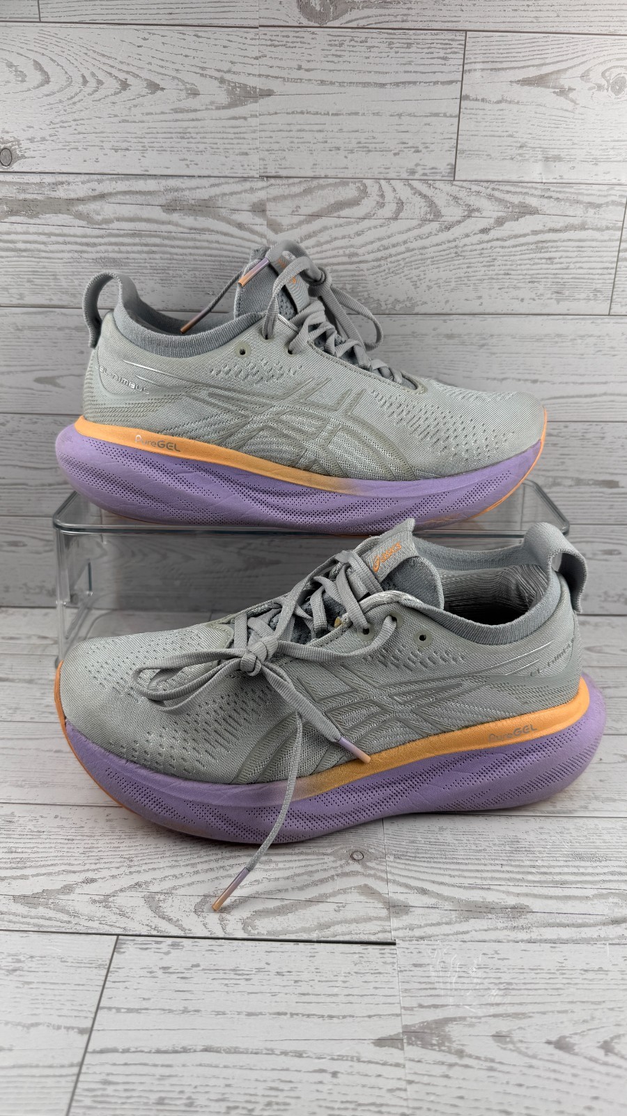 Asics Gel-Nimbus 25 1012B356 Gray 7B Womens Sneakers Athletic Running Shoes #820