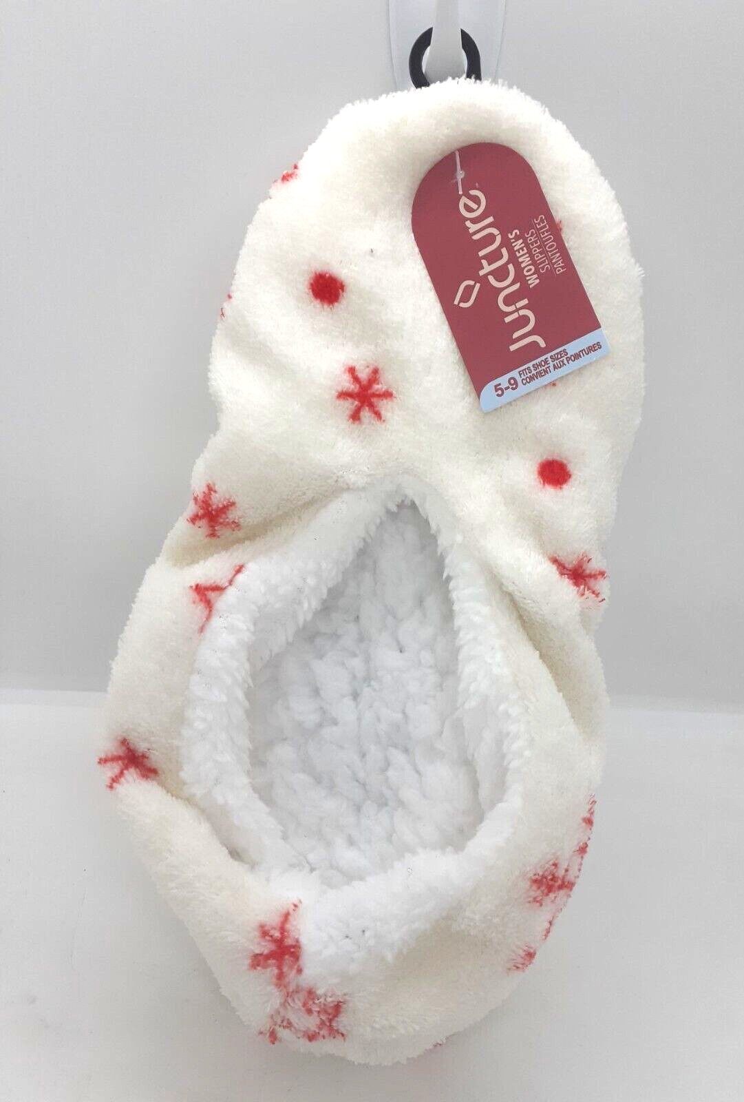 Juncture Women’s Snowflake Cozy Slip On Slippers Sz 5-9 NWT