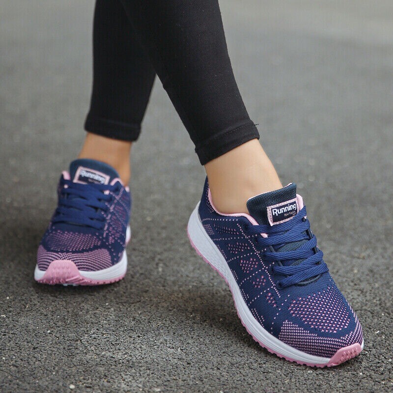Orthopedic Walking Round Shoes for Women Mesh Breathable Trainers Outdoor Sport