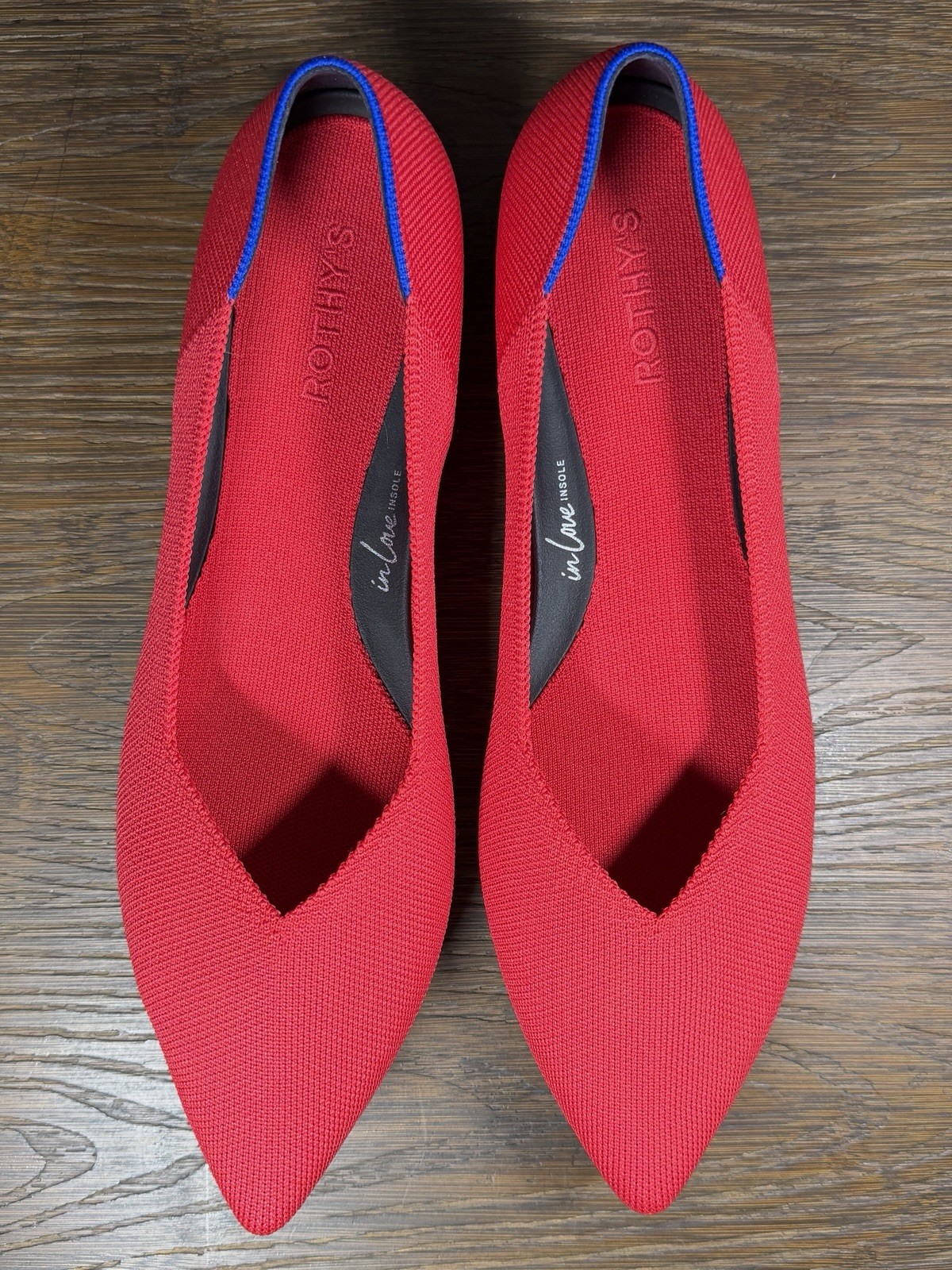 Rothy’s Pointed2 Womens 13 In Love Sole Slip On Comfort Flats Washable Shoes