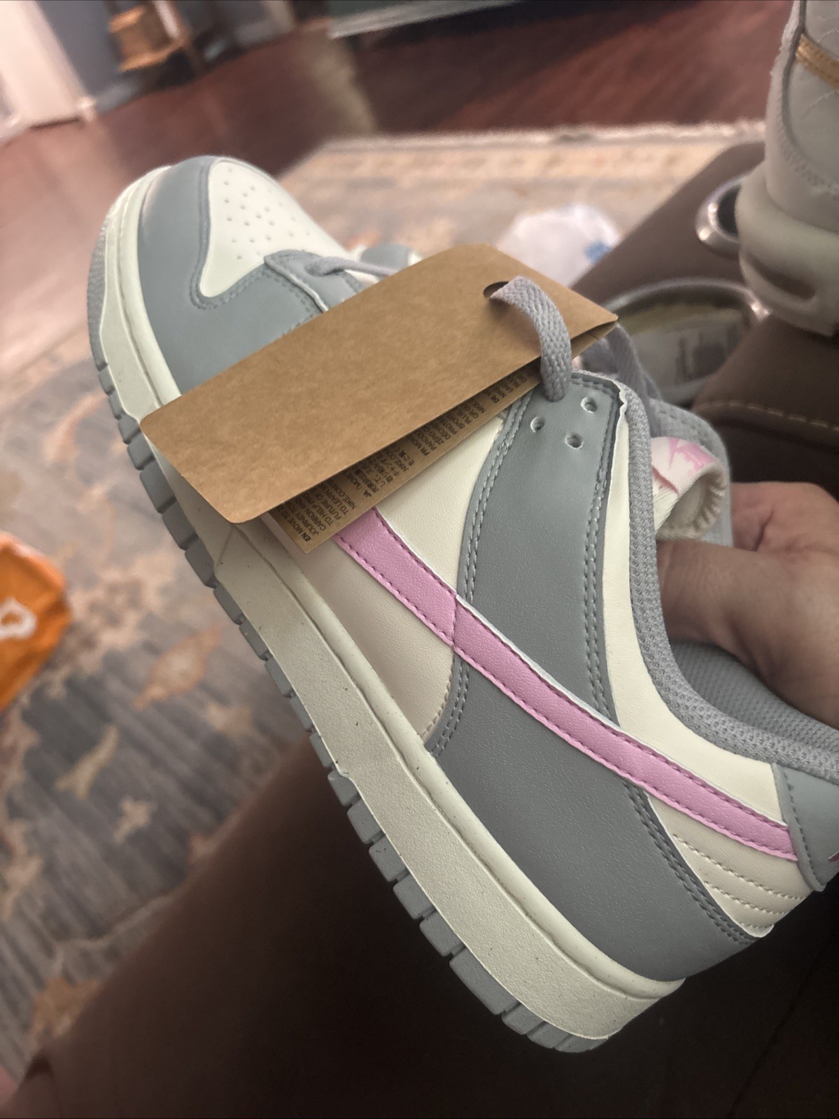 Nike Dunk Low Next Nature Light Smoke Grey/Pink Rise DD1873-002 Women’s Sz 10.5