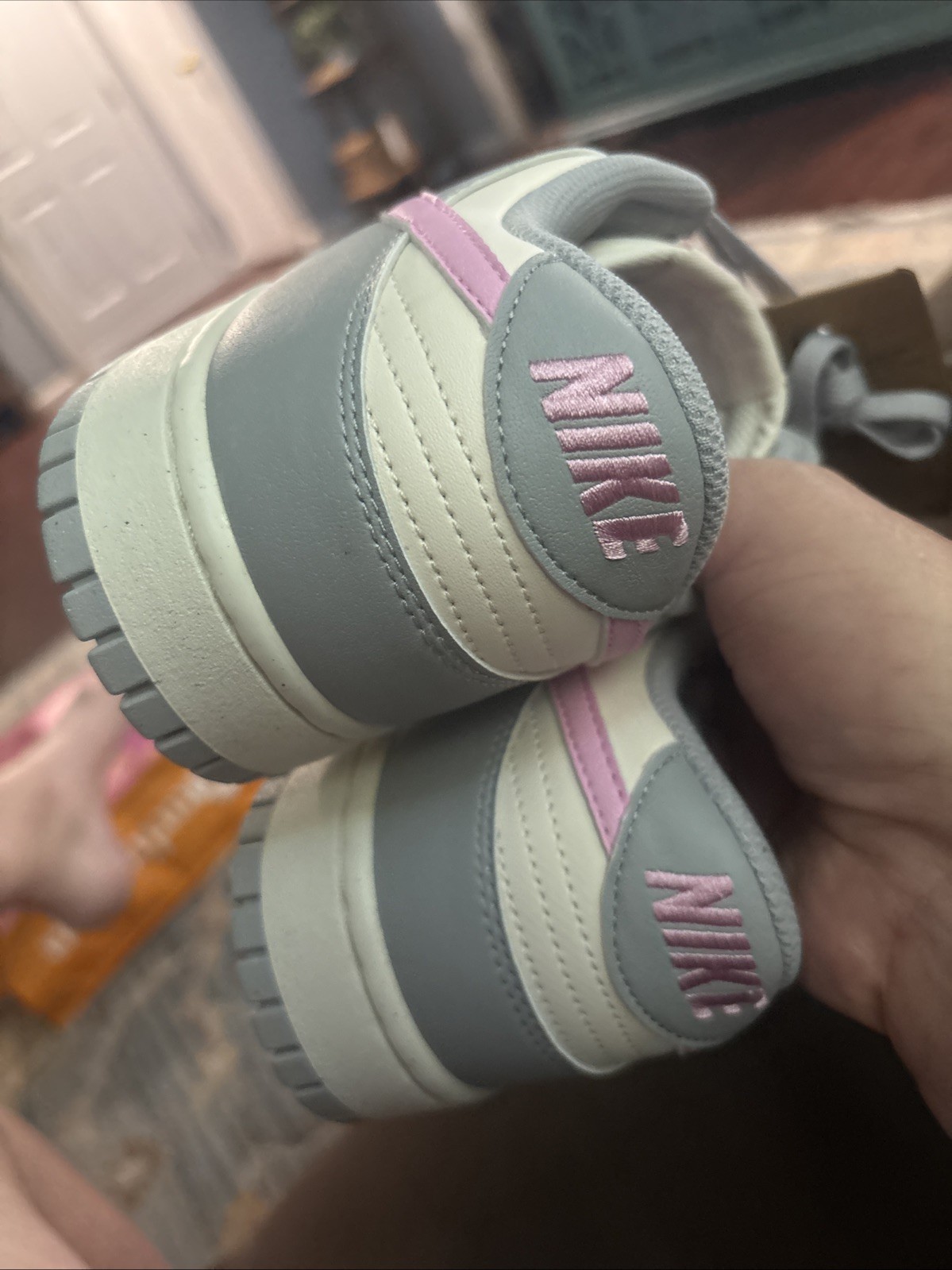 Nike Dunk Low Next Nature Light Smoke Grey/Pink Rise DD1873-002 Women’s Sz 10.5
