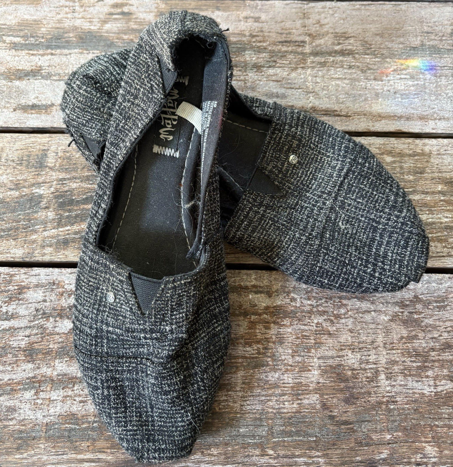 Mad Love Black Textured ‘suit’ Great Flats, Size 10