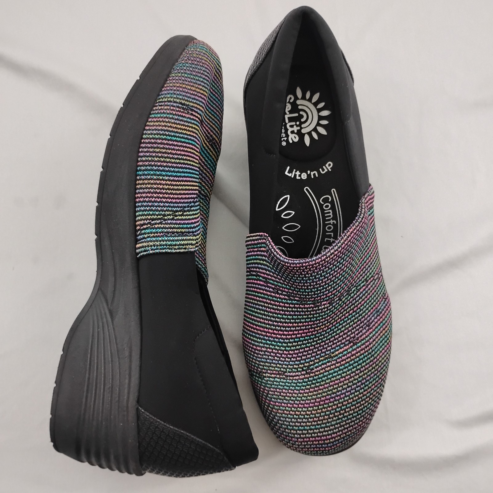 So Lite by Easy Street Lite-Weight Multi-Color Slip-On Loafer Shoe
